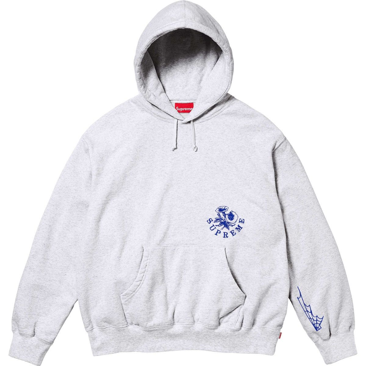 Supreme Supreme Wild Embroidered Hooded Sweatshirt (Ash Grey) Size US S / EU 44-46 / 1 - 2 Thumbnail