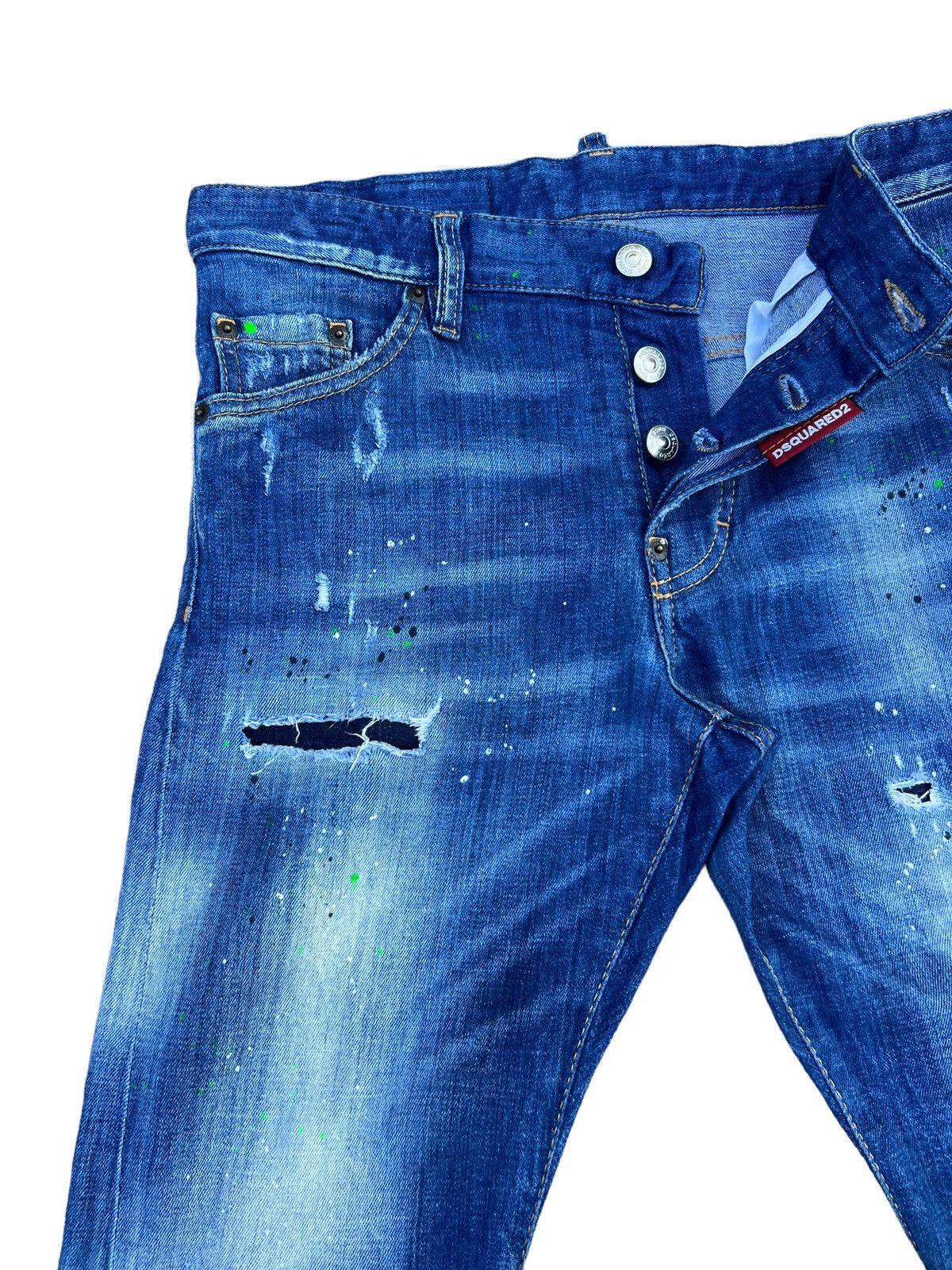 Dsquared2 Dsquared2 Distressed Denim Jeans Slim Fit Size US 29 - 5 Thumbnail