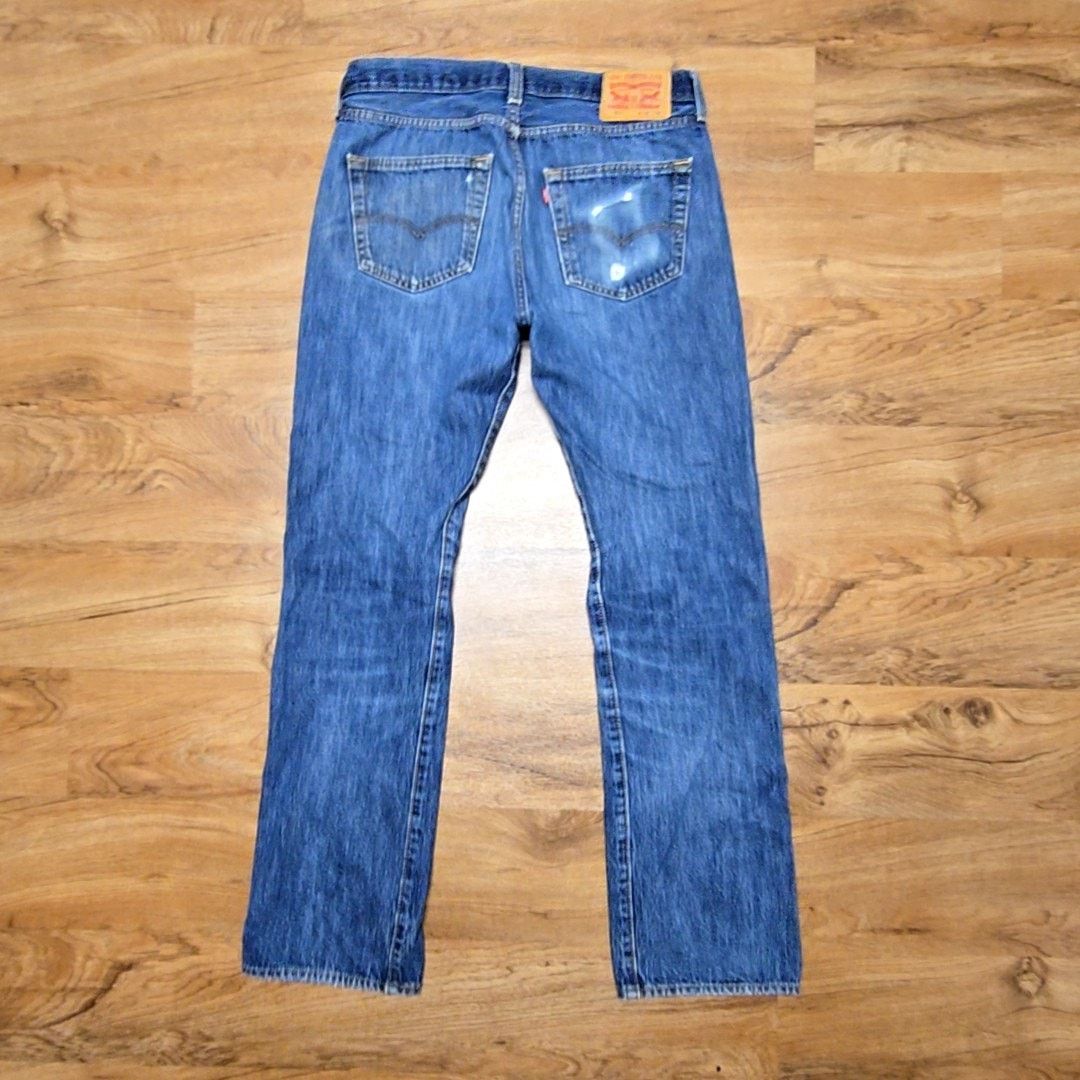 Levi's Levi's 501 Jeans Button Fly Faded Blue Denim 34x34 Size US 34 / EU 50 - 5 Thumbnail