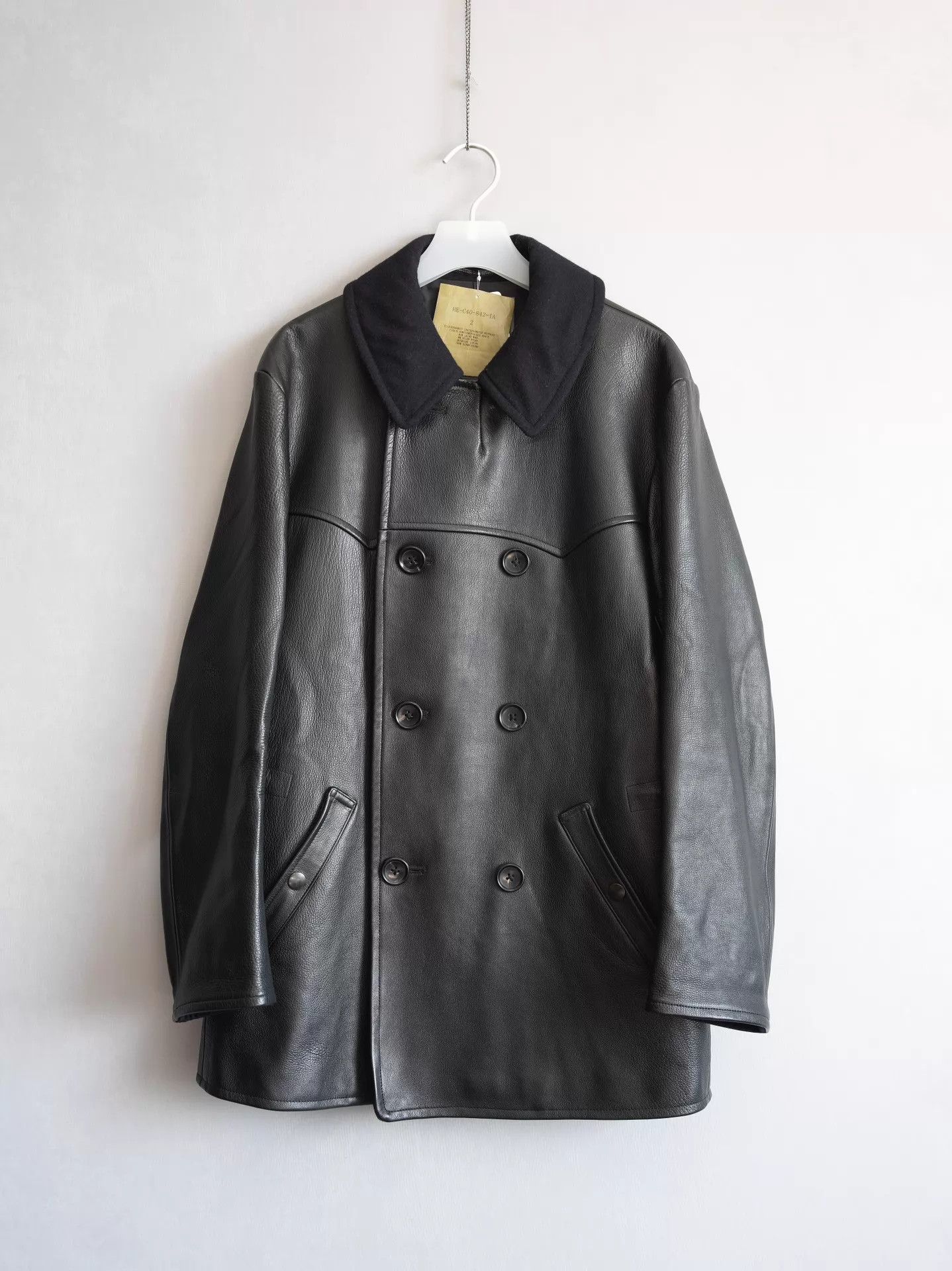 Yohji Yamamoto Yohji Yamamoto 22AW DB Buffalo Leather Jacket Size 2 Size US M / EU 48-50 / 2 - 1 Thumbnail