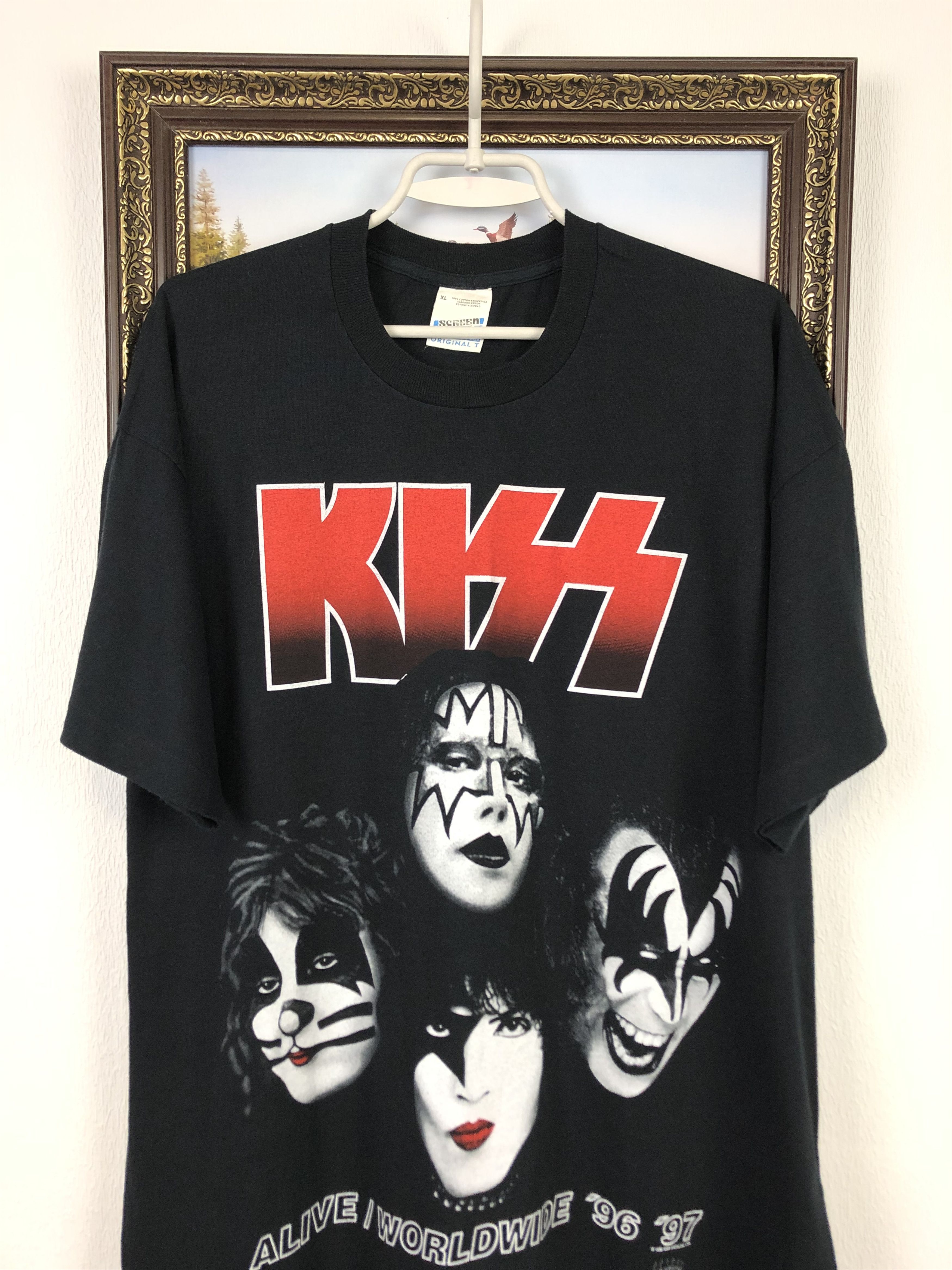 Band Tees Vintage Kiss Worldwide 1996 Tour I Got The Best Shirt Tee Size US XL / EU 56 / 4 - 2 Thumbnail