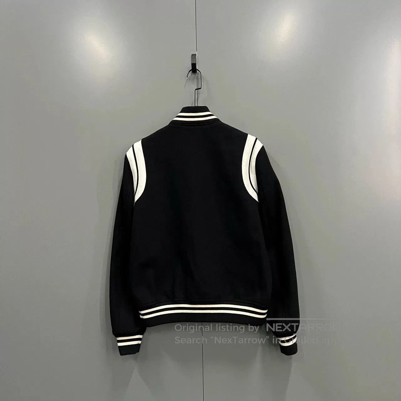Saint Laurent Paris Saint Laurent Black White Baseball Jacket. Size US M / EU 48-50 / 2 - 3 Thumbnail