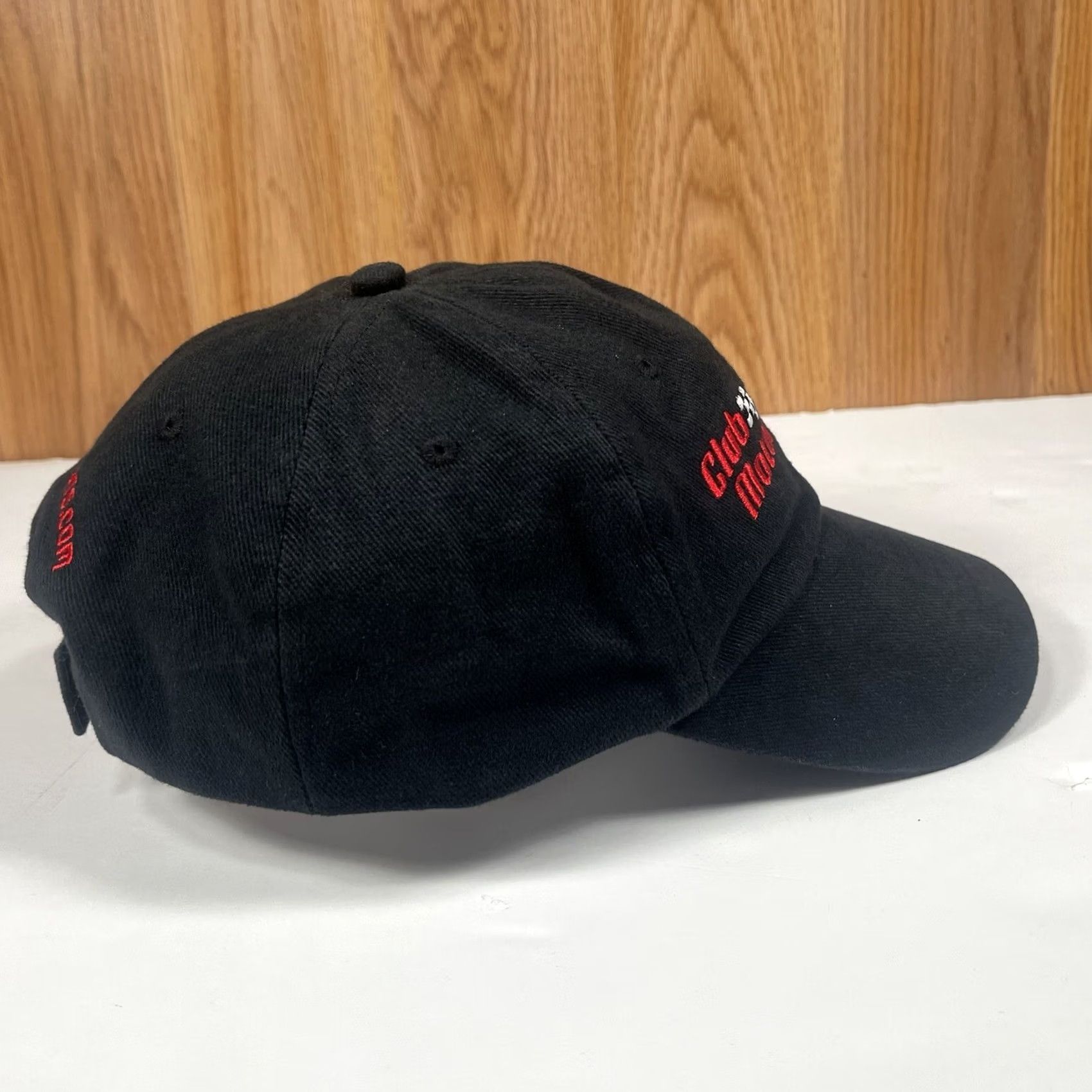 Vintage Trim Wear Club MotorSports Embroidered Adult Adjustable StrapBack Hat Cap Black Mens Baseball Cap Size ONE SIZE - 5 Thumbnail
