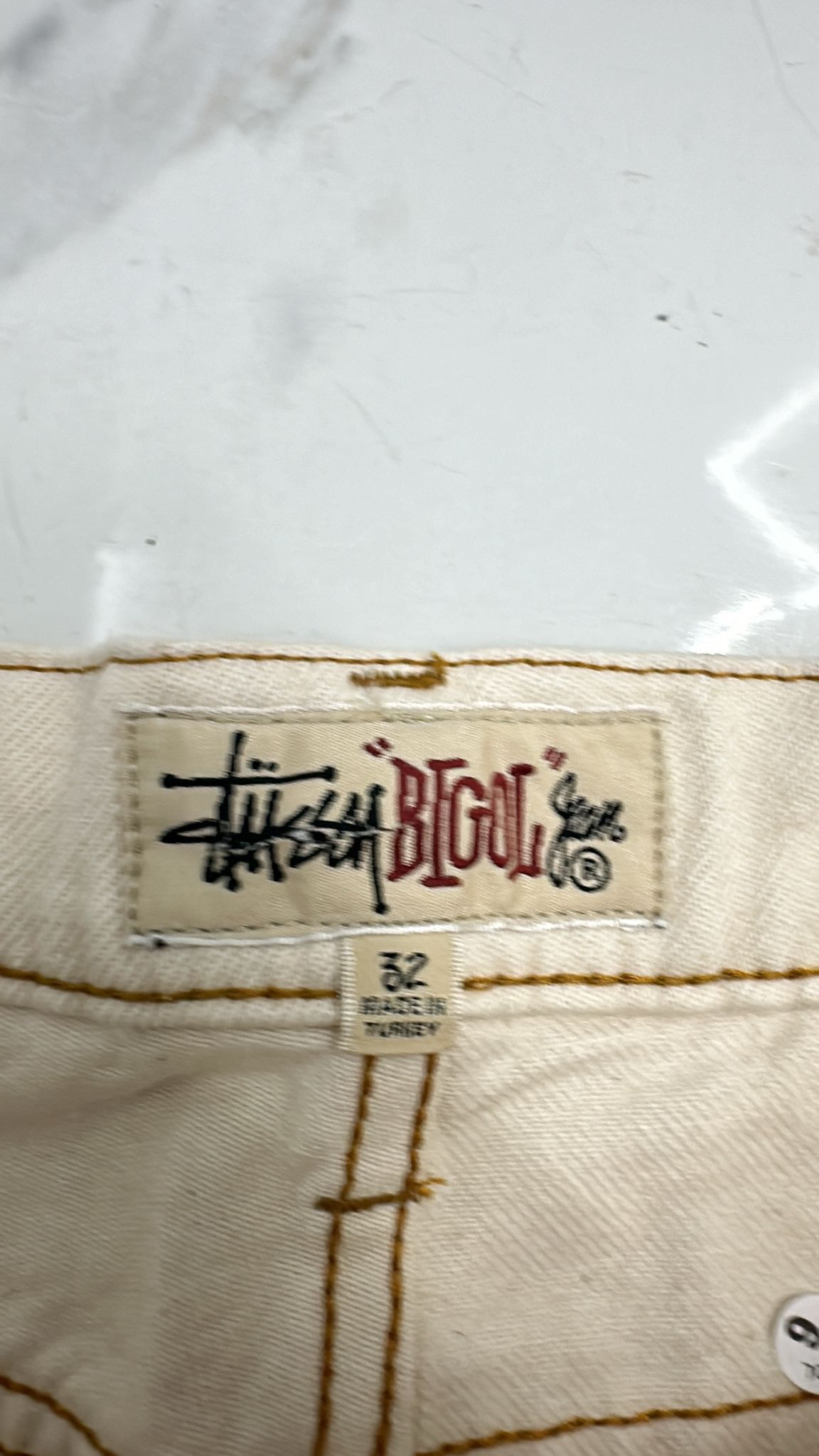 Stussy × Vintage Stussy Big Ol Jean Denim “Natural” 32 Size US 32 / EU 48 - 5 Thumbnail
