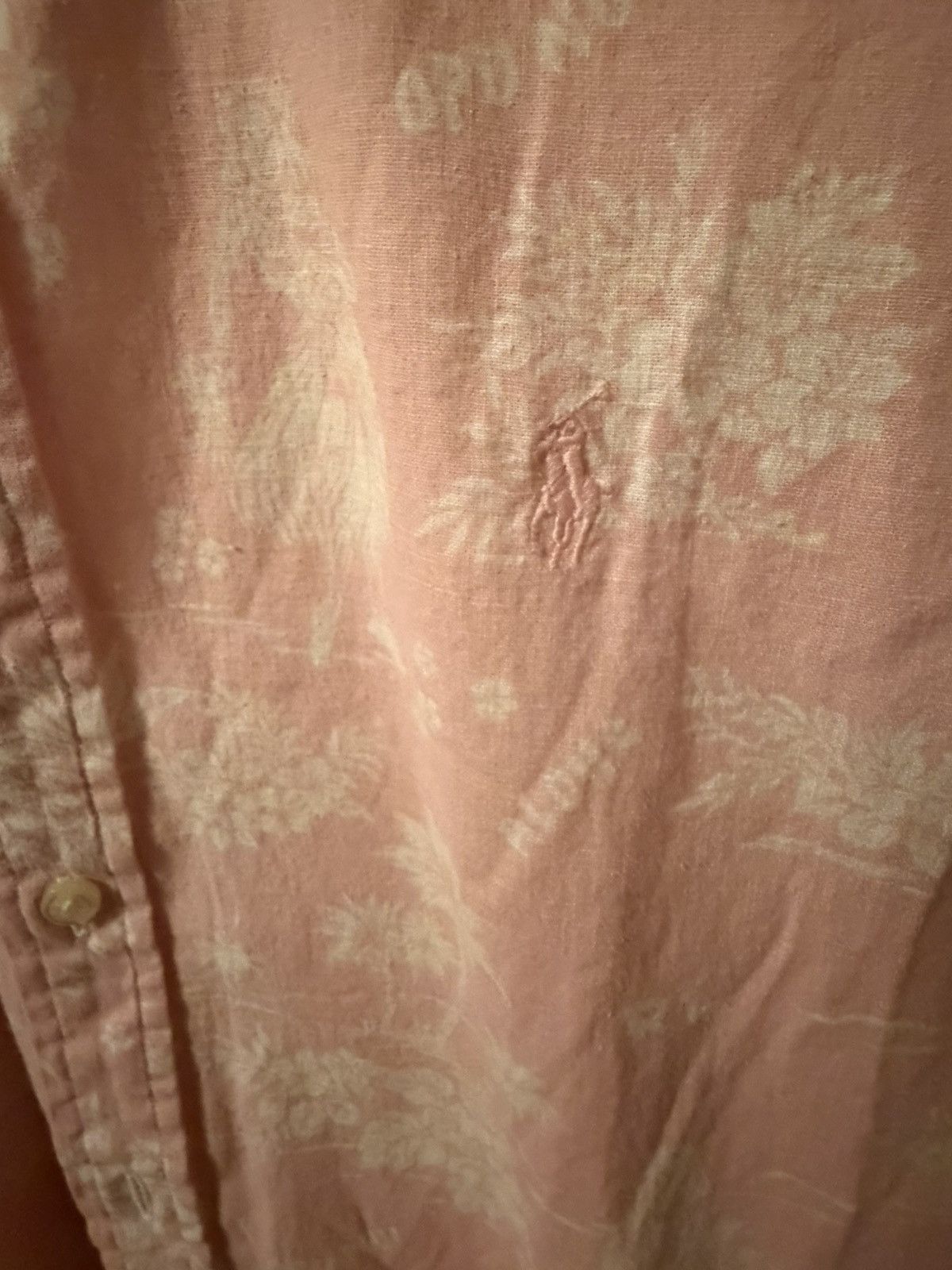Polo Ralph Lauren Polo Ralph Lauren Hawaiian Linen Cotton Untucked sz M Size US M / EU 48-50 / 2 - 2 Thumbnail