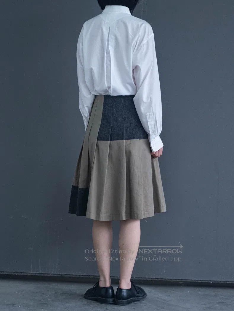 Comme des Garcons Comme Des Garcons size S Military green iridescent spliced Size 22" - 2 Thumbnail