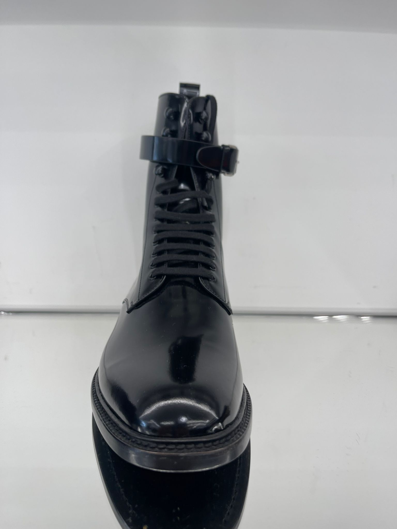 Saint Laurent Paris Army Laced Boots in Glazed Leather Size US 9.5 / EU 42-43 - 3 Thumbnail