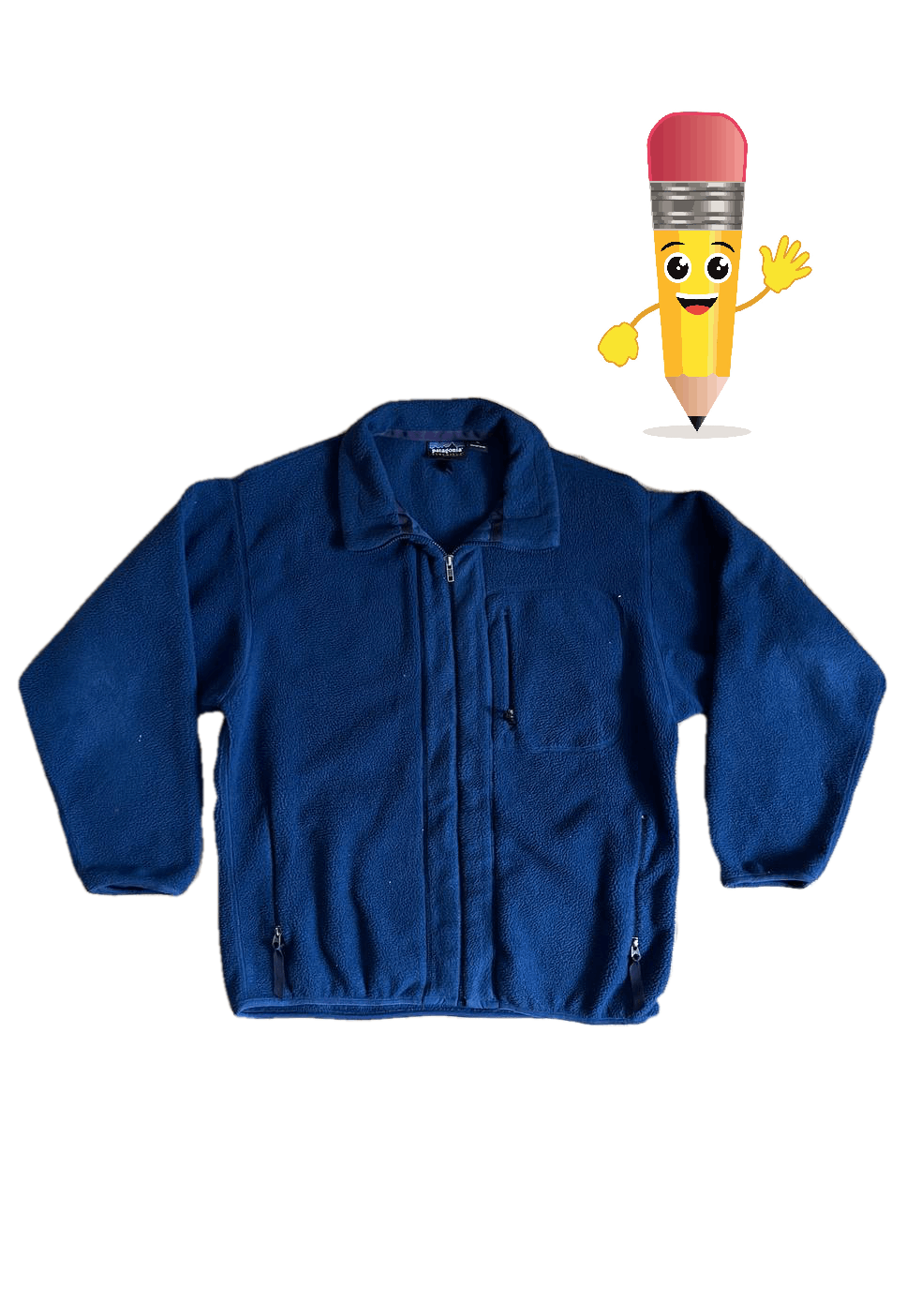 Patagonia × Vintage Vintage Patagonia Synchilla Fleece Jacket Zipper Sz L Size US L / EU 52-54 / 3 - 1 Thumbnail