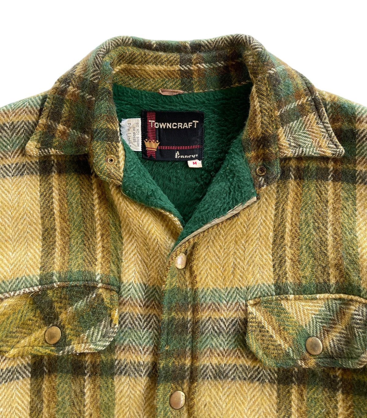 JCPenney 1960s Towncraft Tartan Wool Blend Jacket Size US M / EU 48-50 / 2 - 8 Thumbnail