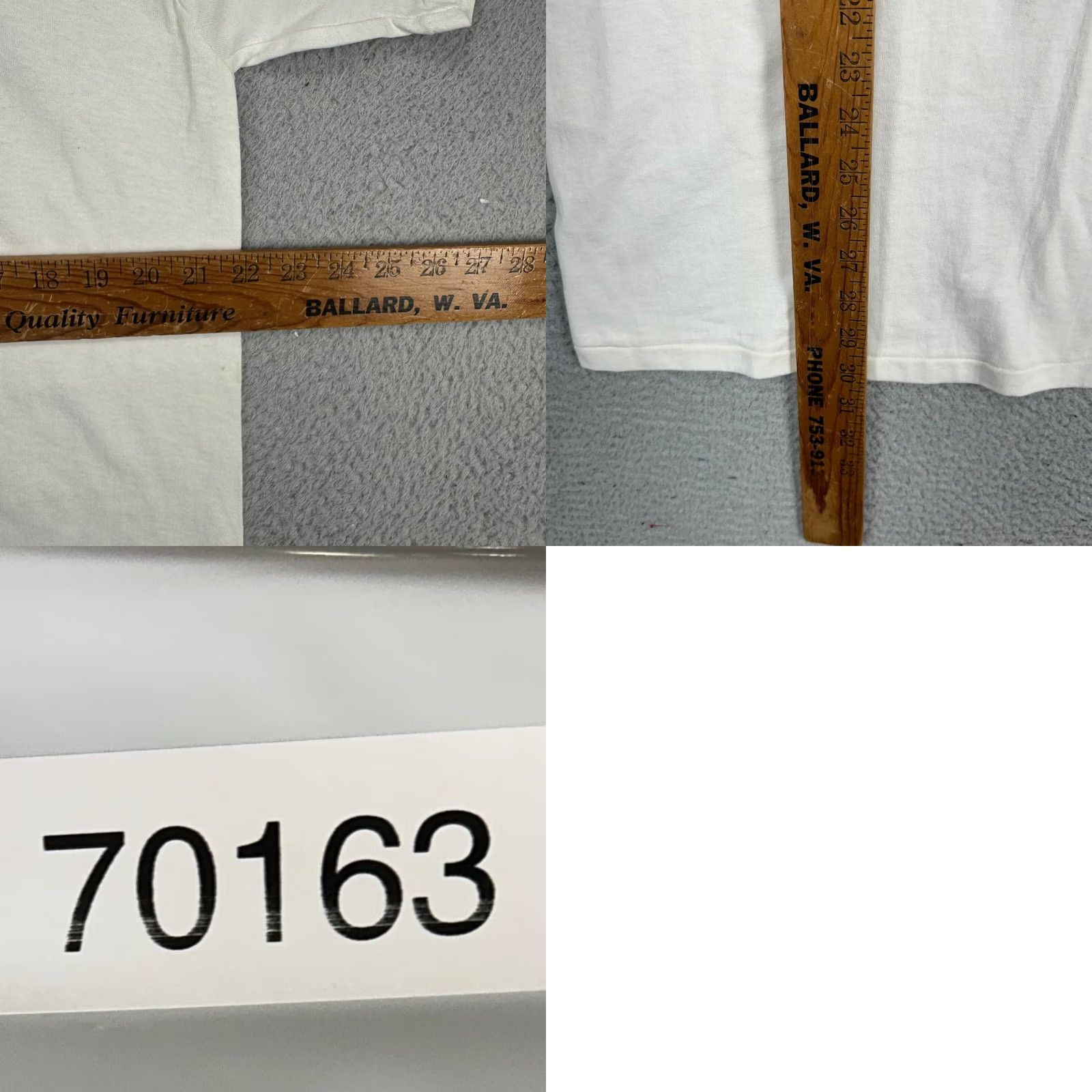 Delta VINTAGE Delta Shirt Men Large White Short Sleeve Crew Neck T-Shirt USA Made NEW Grandpas God Made Men Shirt Size US L / EU 52-54 / 3 - 8 Thumbnail