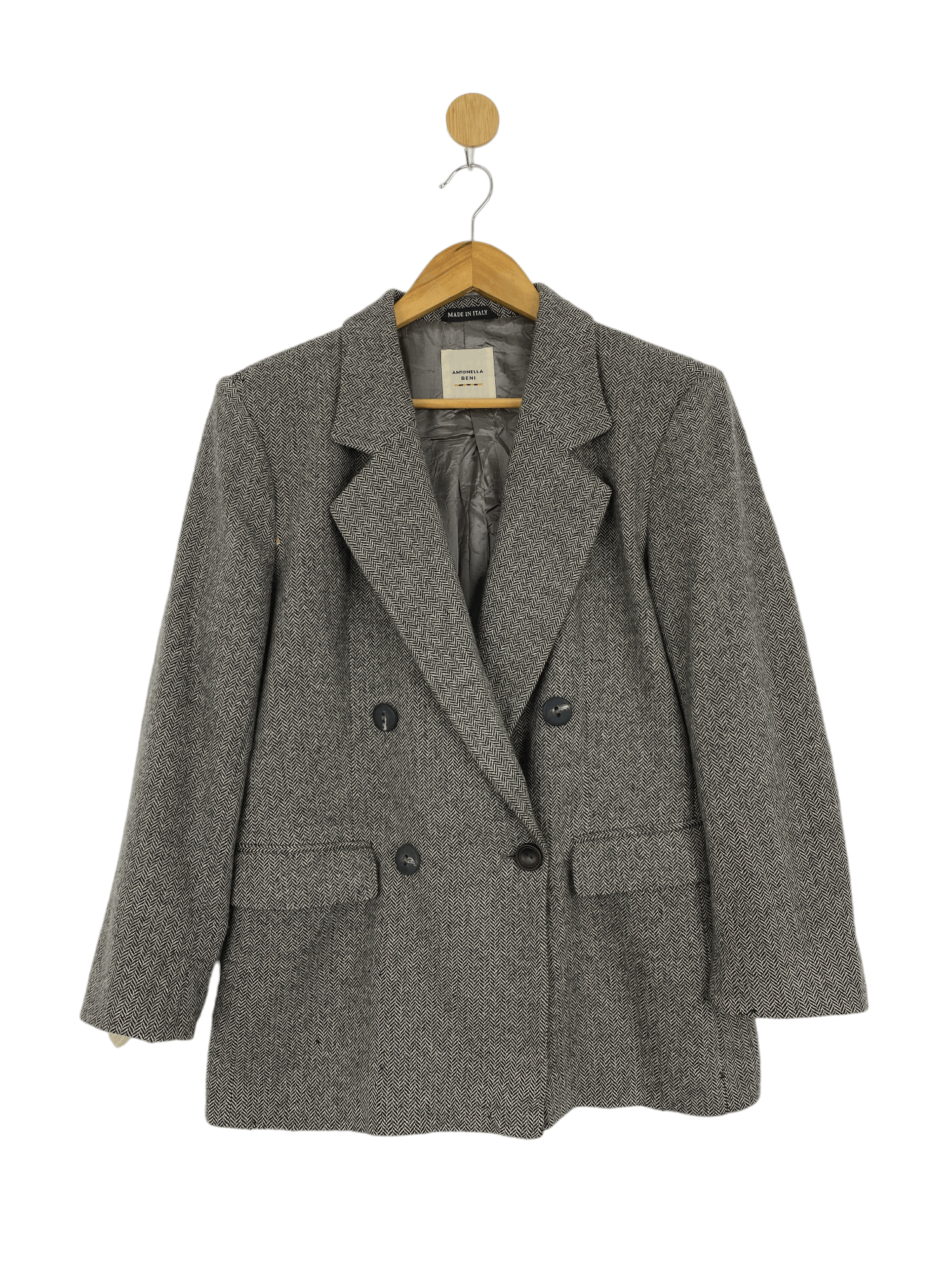 If Six Was Nine Vintage Italian Designer Double Breasted Blazer MJ0048 Size US S / EU 44-46 / 1 - 1 Thumbnail