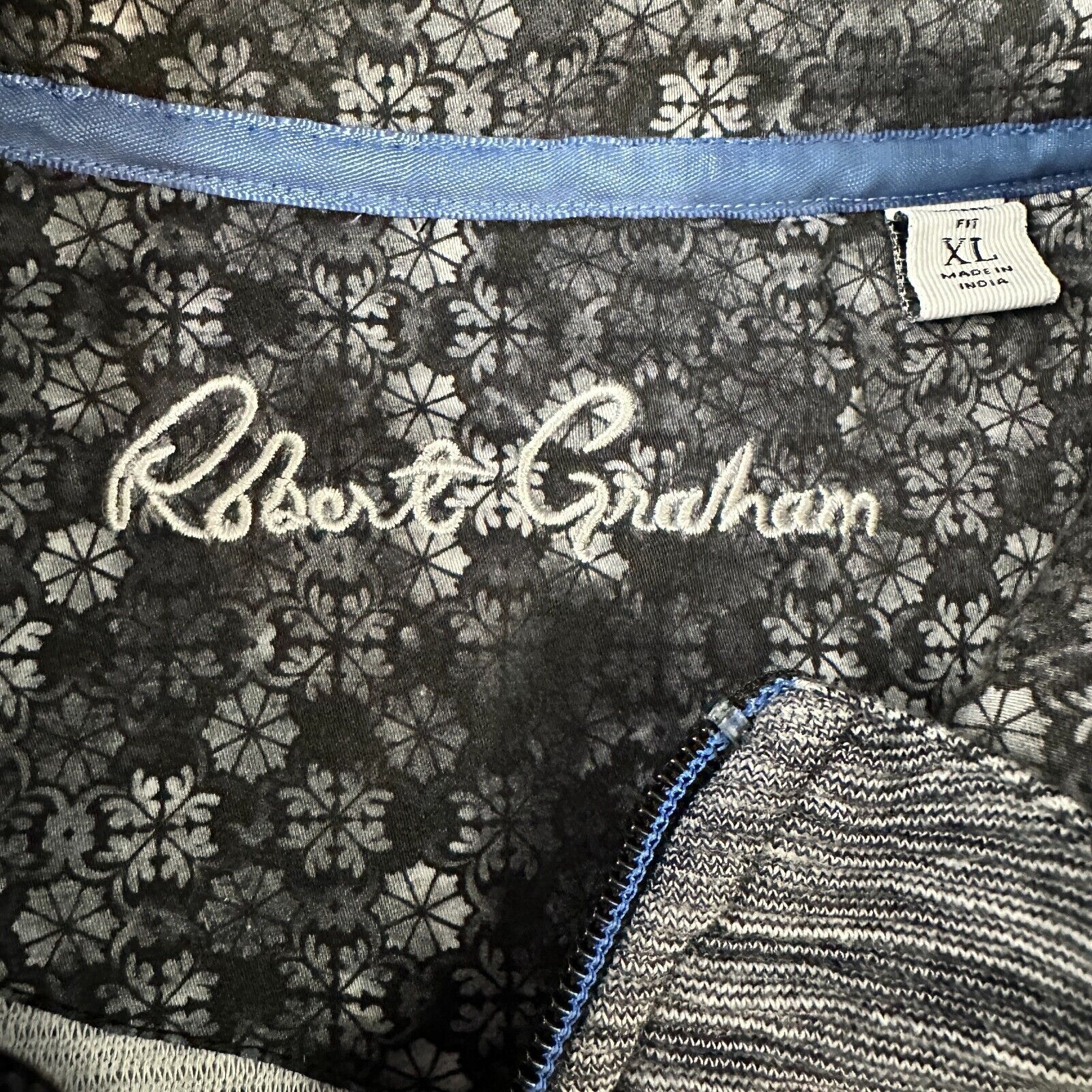 Robert Graham Robert Graham Tablas Sweater Men’s XL Black 100% Cotton Size US XL / EU 56 / 4 - 6 Thumbnail