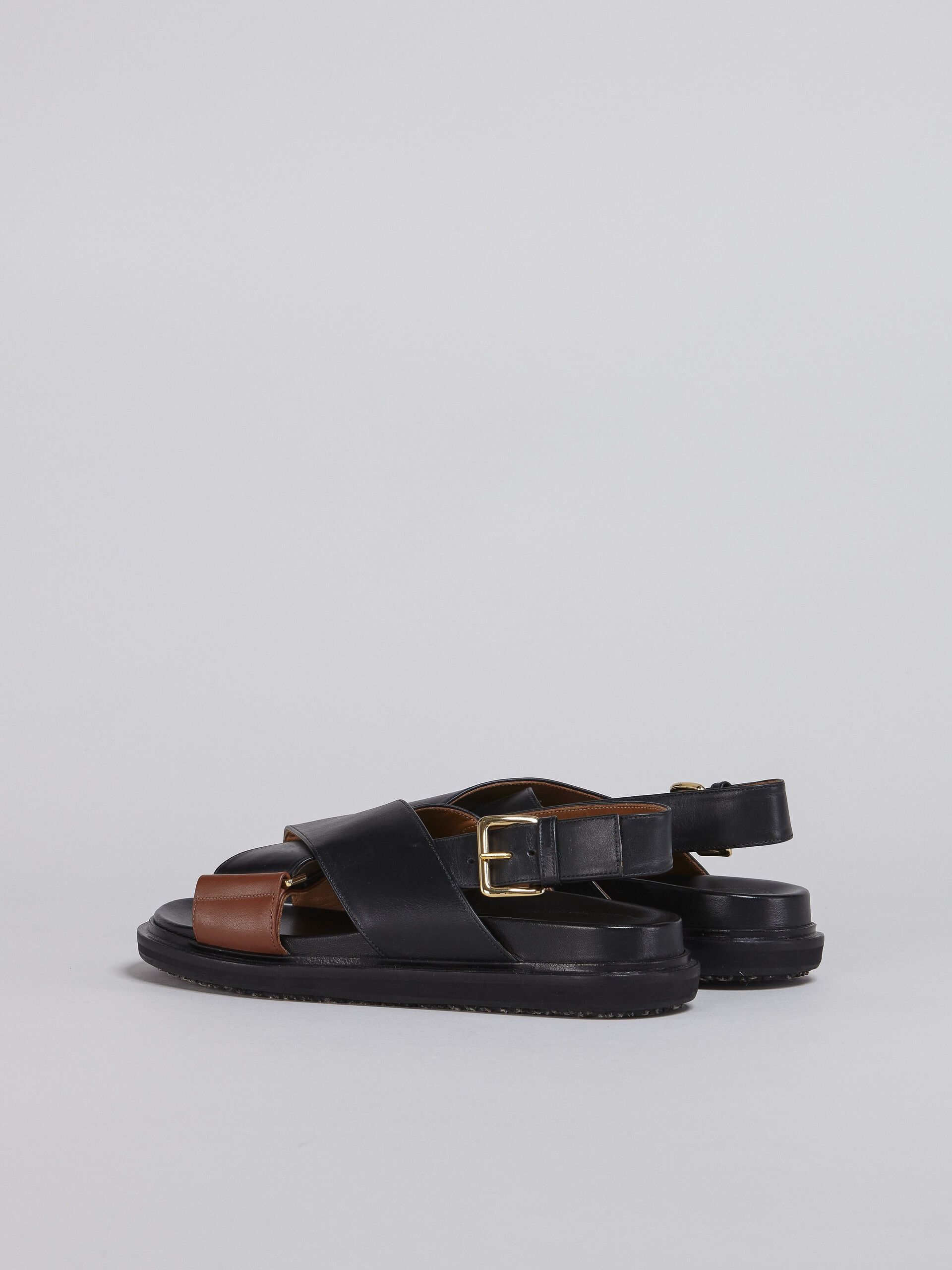 Marni o1w1db11225 Leather Sandals in Black Size US 5 / IT 35 - 3 Thumbnail