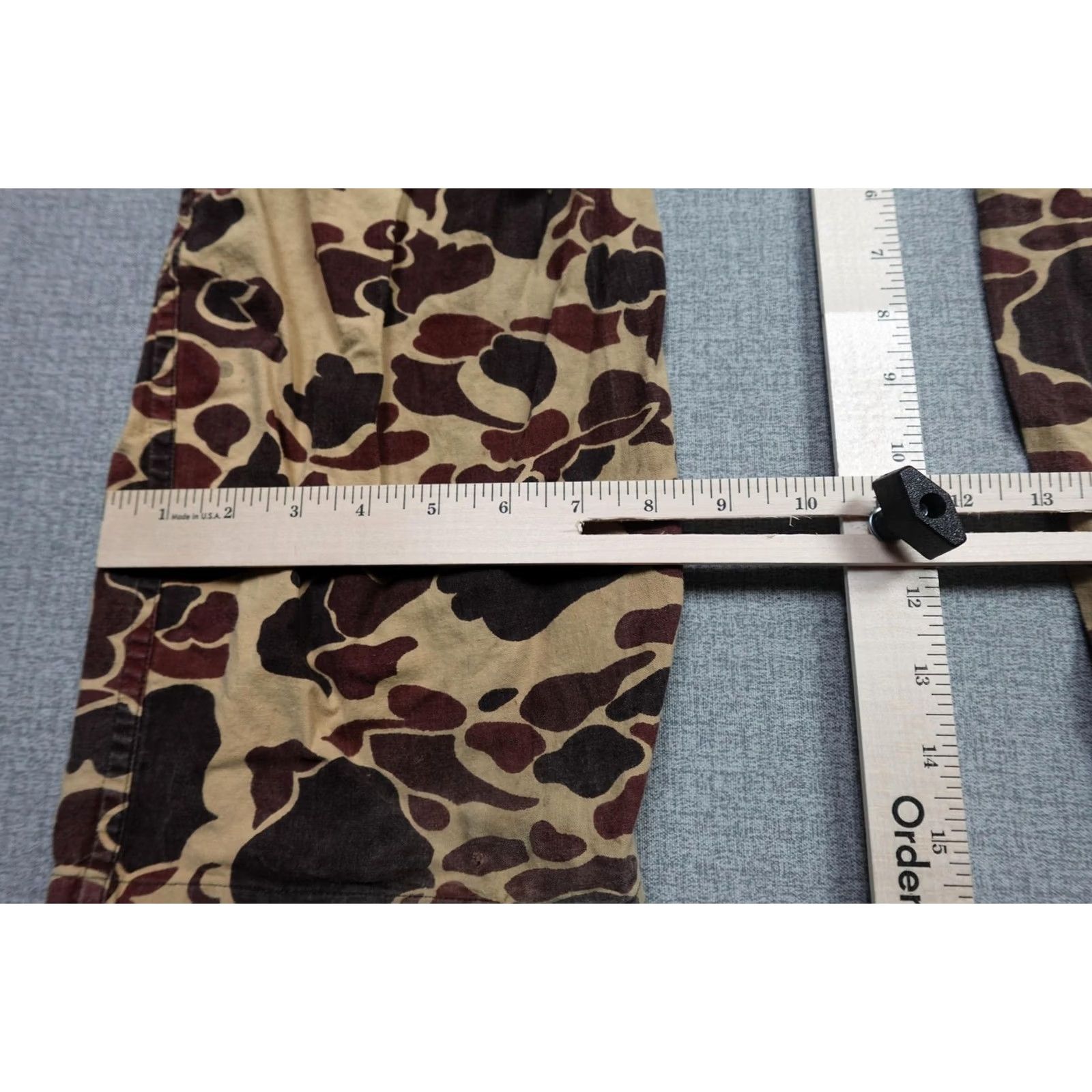 AMO Vintage Camo Pants Mens 38x30 Canvas Hunting Army Casual Regular Front Zip Trousers 5-Pocket Accessories Boys Mens Womens Size US 30 / EU 46 - 5 Thumbnail