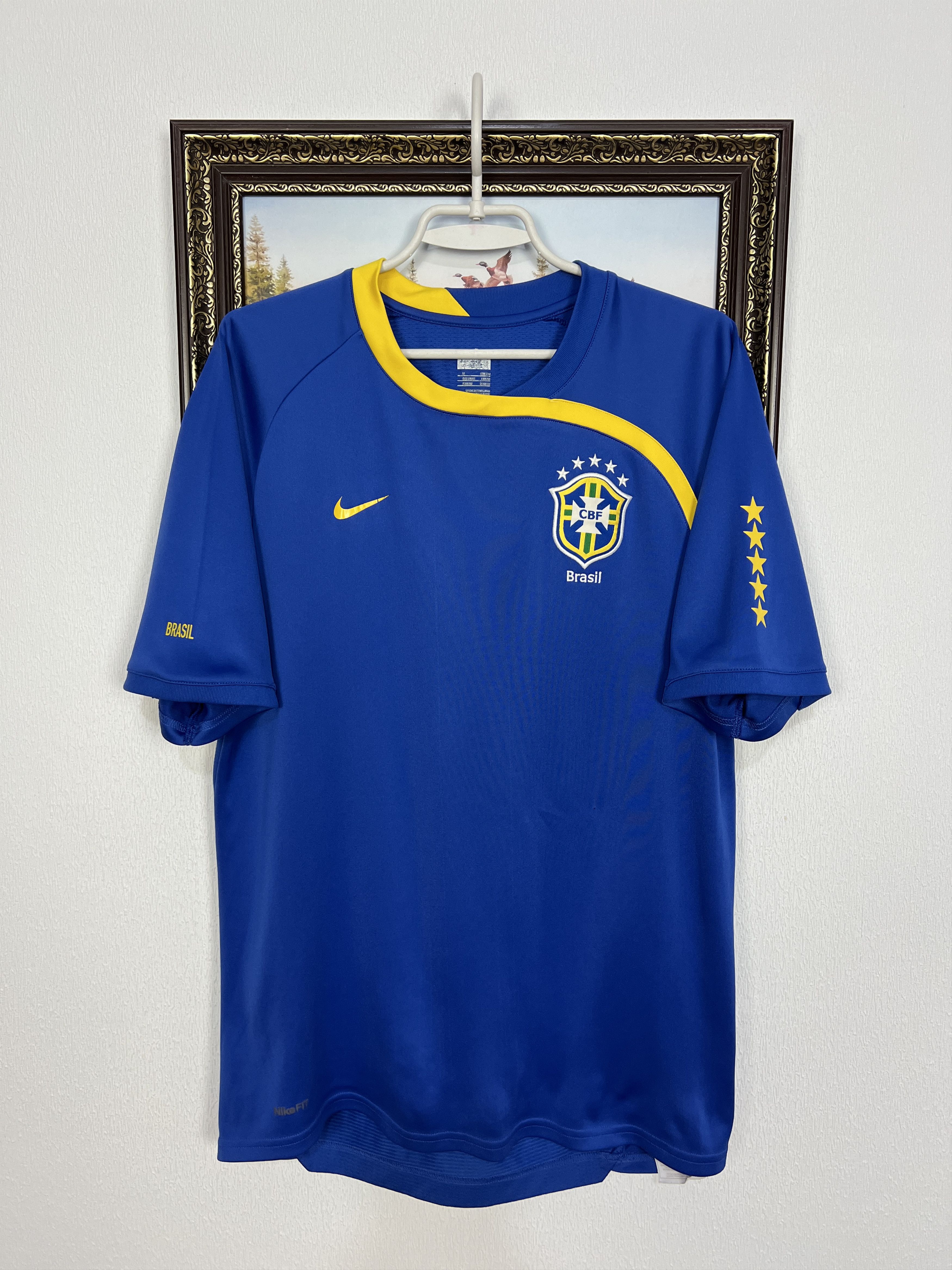 Nike Vintage Brazil Football Shirt Soccer Jersey National Trikot Size US M / EU 48-50 / 2 - 1 Thumbnail