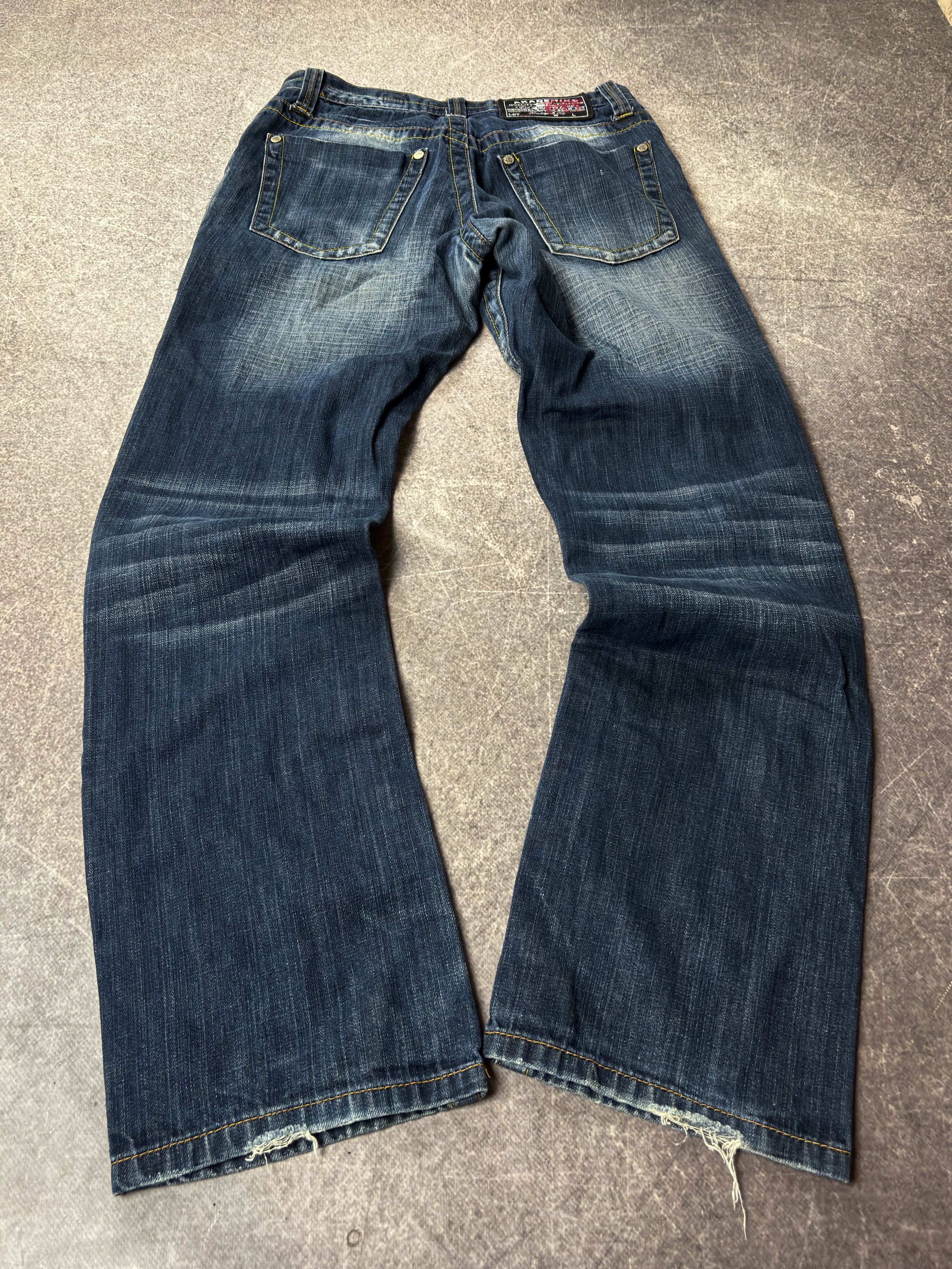 Yohji Yamamoto Y2K Blue Jeans Straight Baggy Vintage Washed Streetwear Fit Size US 32 / EU 48 - 1 Thumbnail