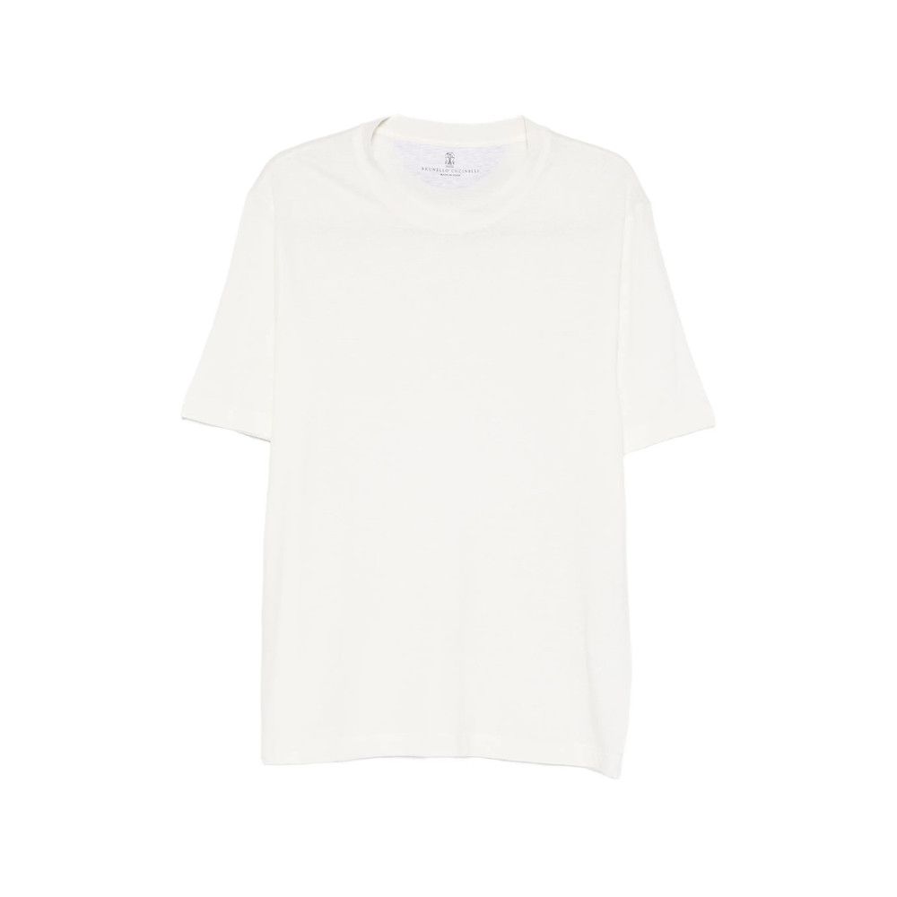 Brunello Cucinelli Brunello Cucinelli WHITE T-Shirts & Vests - T-Shirts Size US L / EU 52-54 / 3 - 1 Thumbnail