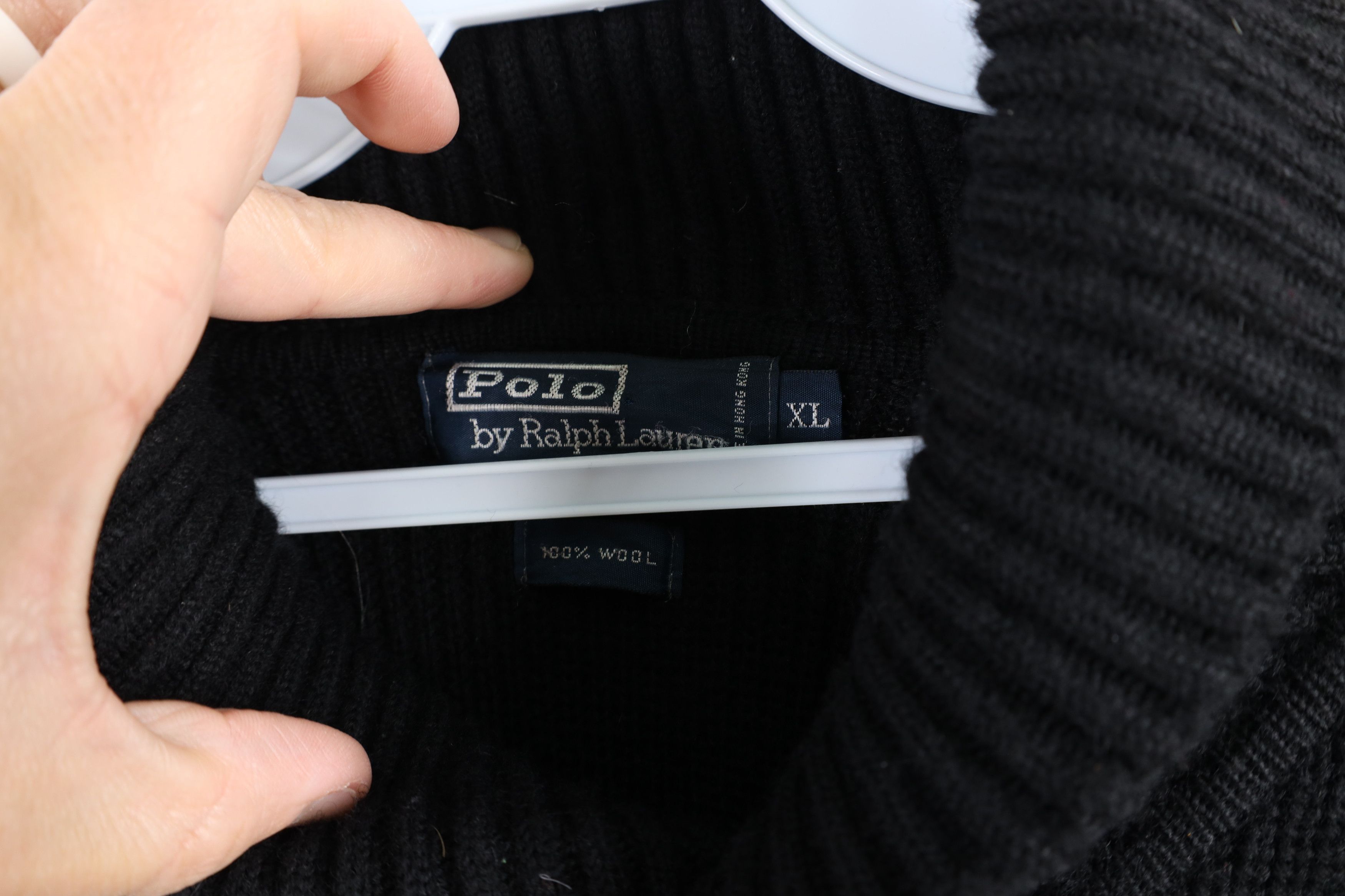 Polo Ralph Lauren Vintage 90s Ralph Lauren Chunky Wool Knit Cardigan Sweater Size US XL / EU 56 / 4 - 5 Thumbnail