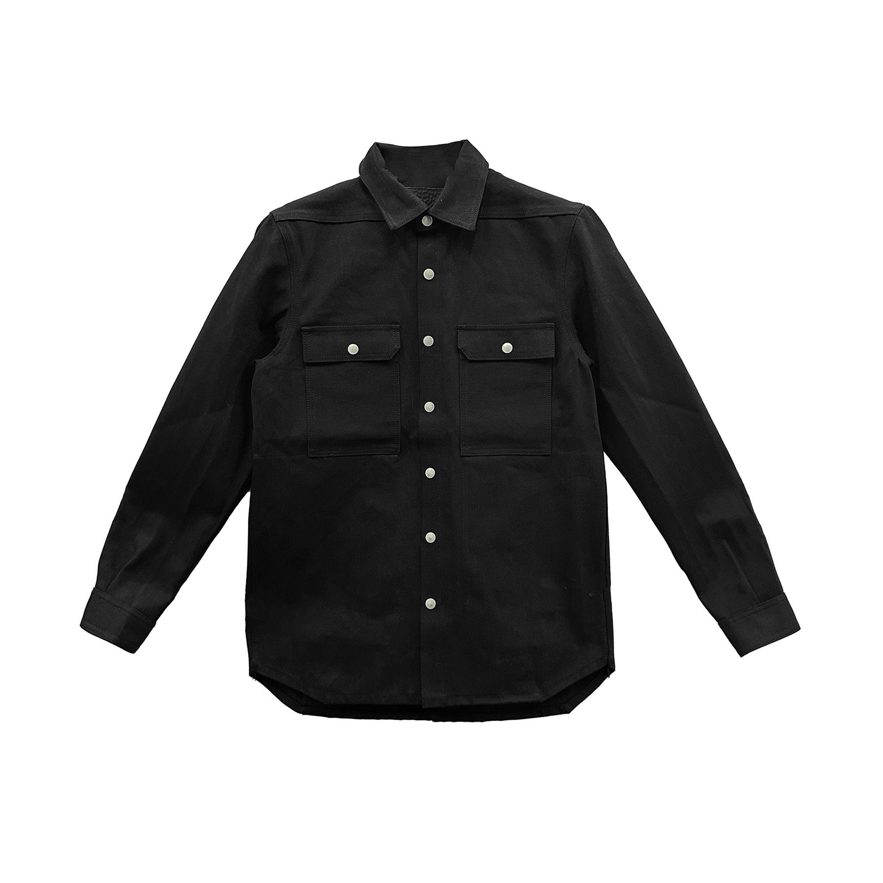image of Rick Owens Drkshdw Stretch Dnim Jumbo Outershirt in Black, Men's (Size Large)