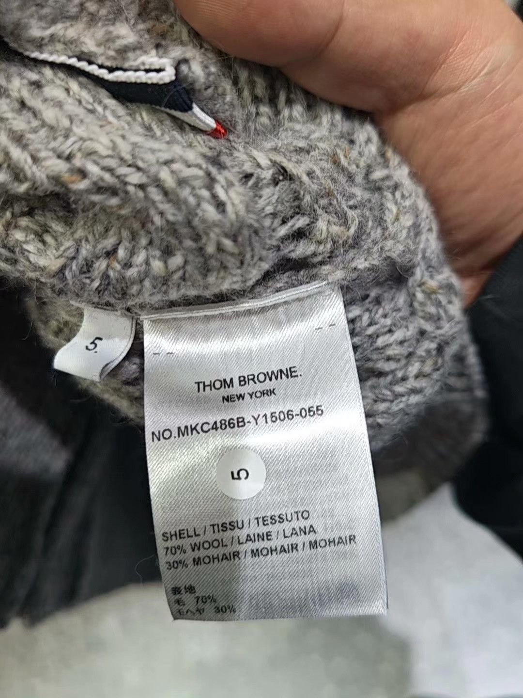 Thom Browne Thom Browne TB Chunky Knit Wool Cardigan Q15 Size US L / EU 52-54 / 3 - 4 Thumbnail