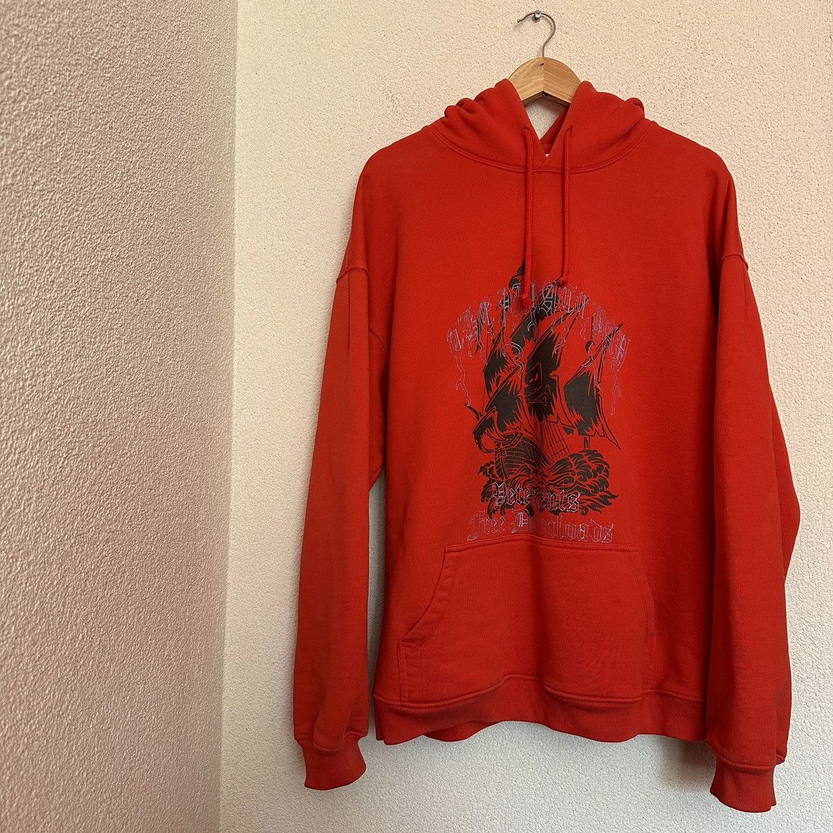 image of Vetements The Pirate Bay Hoodie S/s 20 in Red, Men's (Size Small)