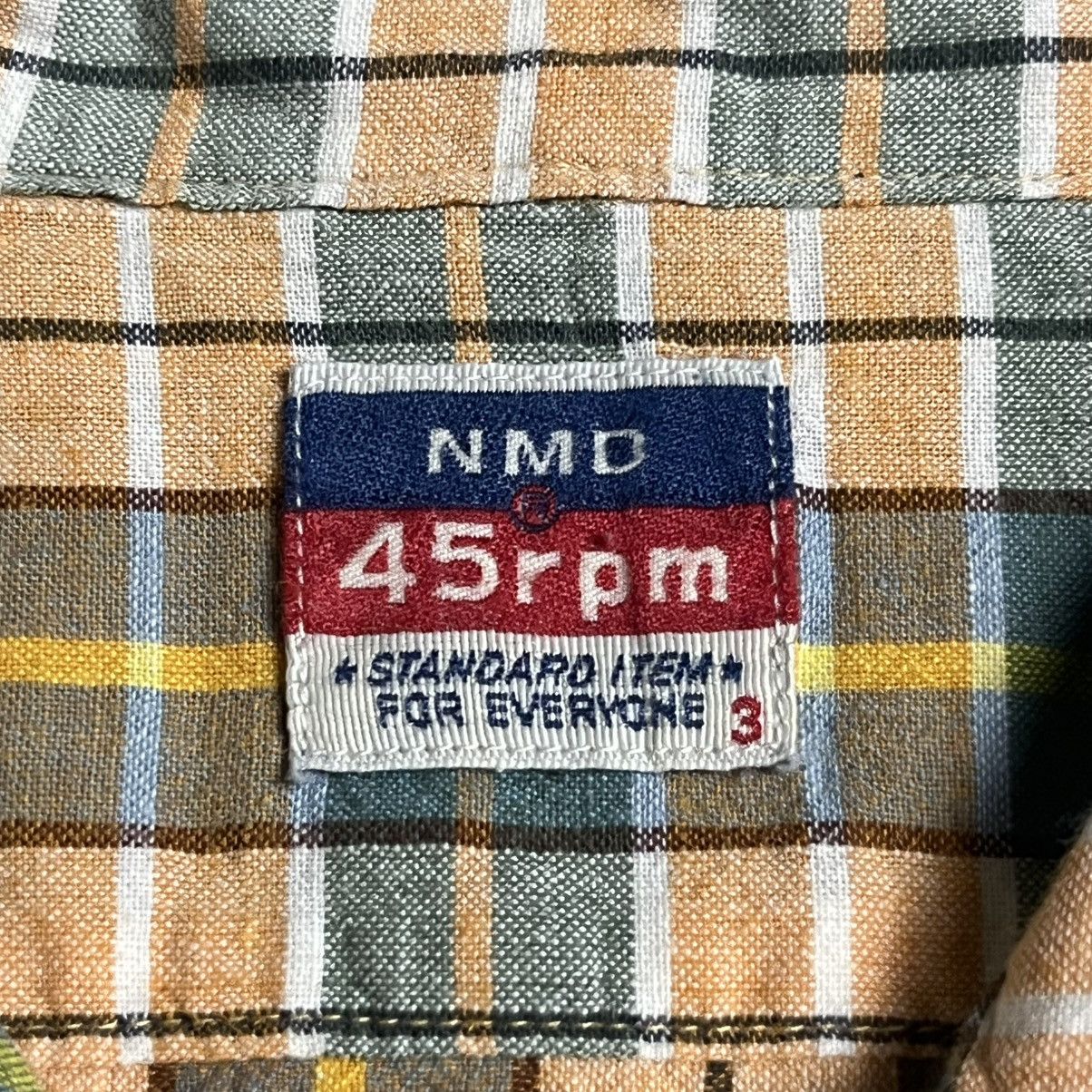 45rpm 👔NEW👔NMD By 45 Rpm Plaid Shirt Made in India Size US L / EU 52-54 / 3 - 8 Thumbnail