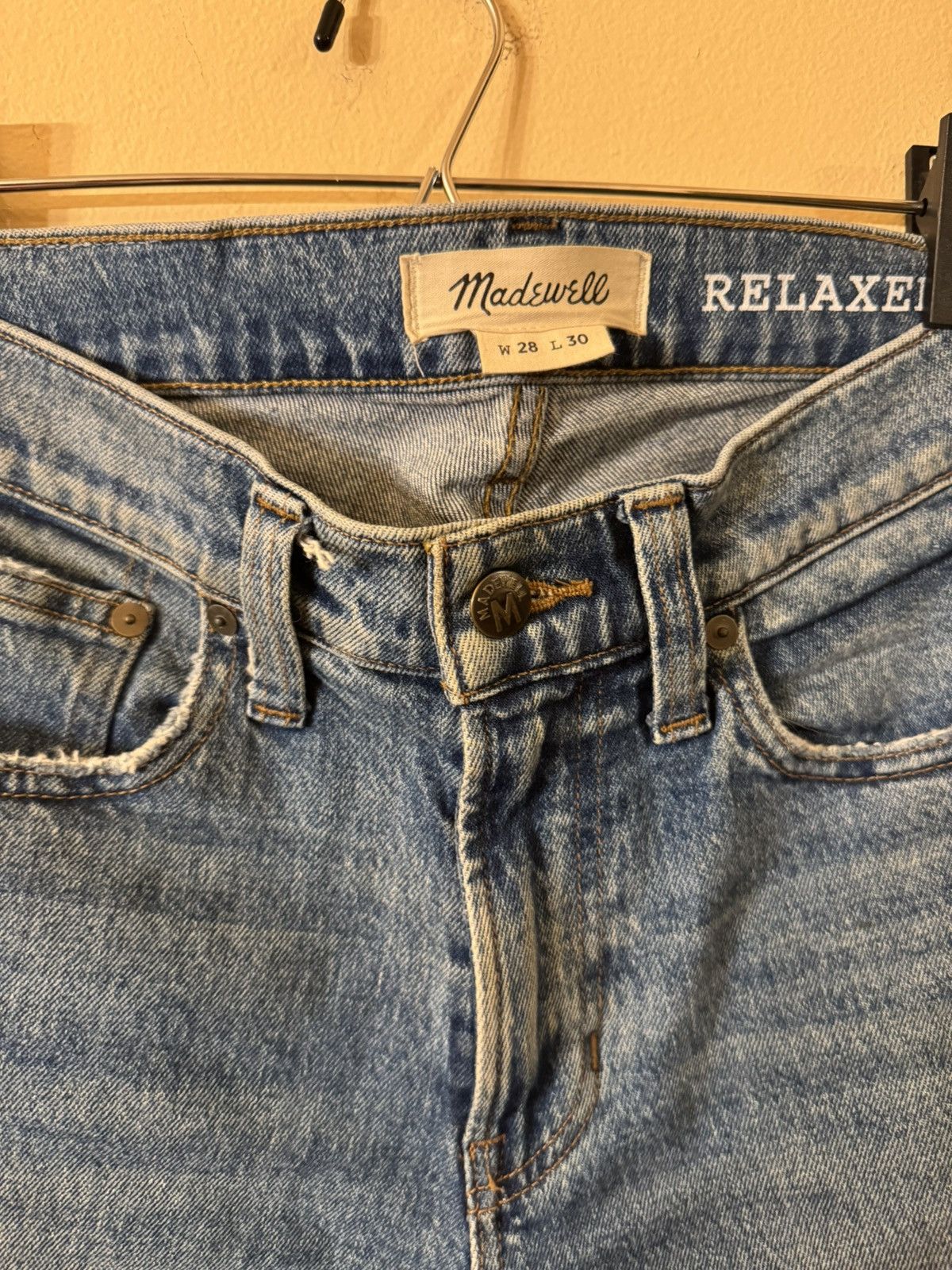 Madewell Madewell Men’s Relaxed Taper Jeans, 28x30 Size US 28 / EU 44 - 2 Thumbnail