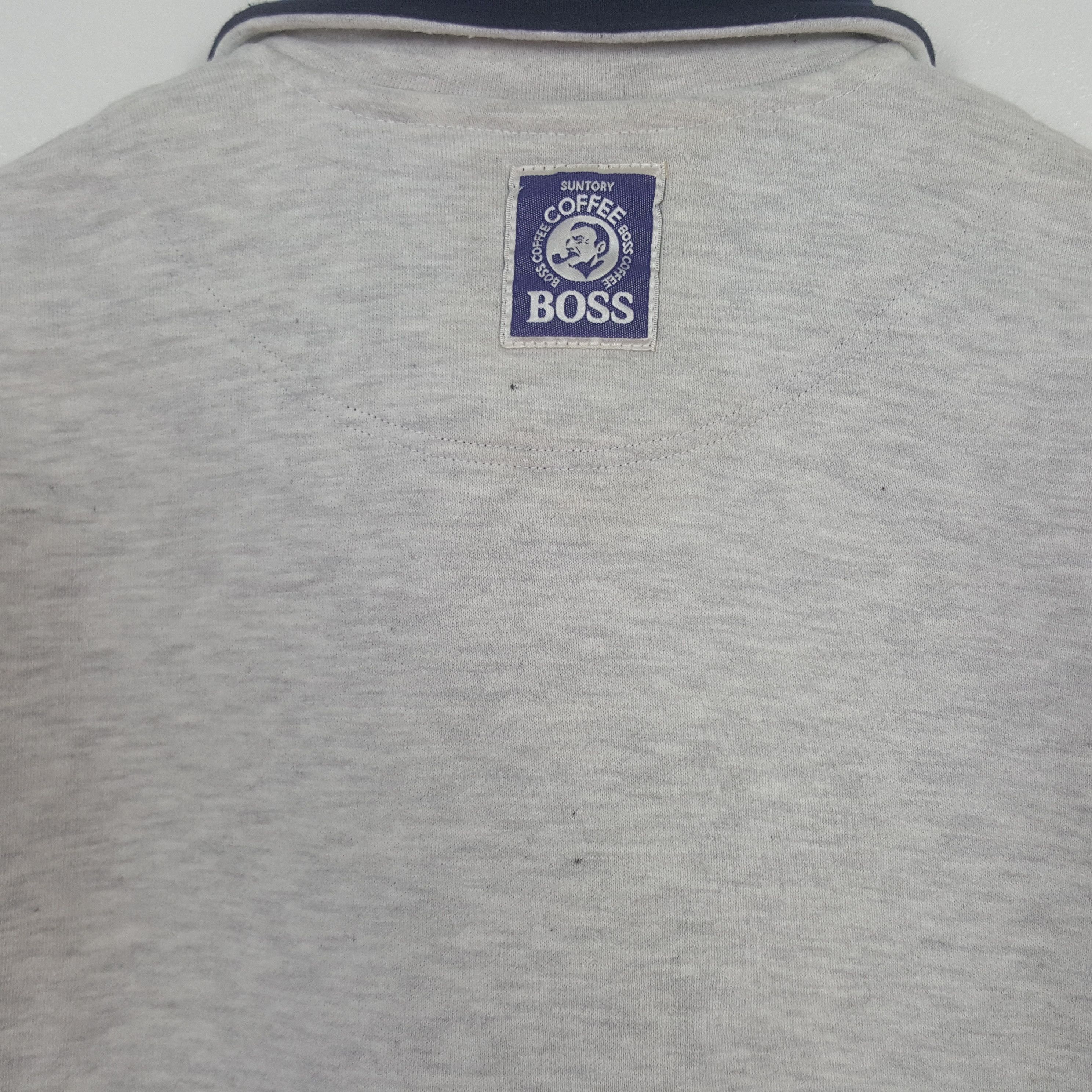 Vintage Vintage Boss Coffee Half Zipper Collared Sweatshirt C323N20 Size US L / EU 52-54 / 3 - 4 Thumbnail