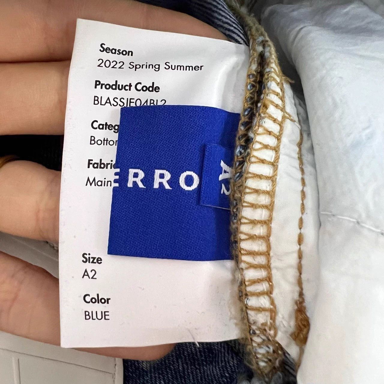 Ader Error ADER ERROR Blue Graffiti Straight Jeans A2, A3, A4 Size US 37 - 3 Thumbnail