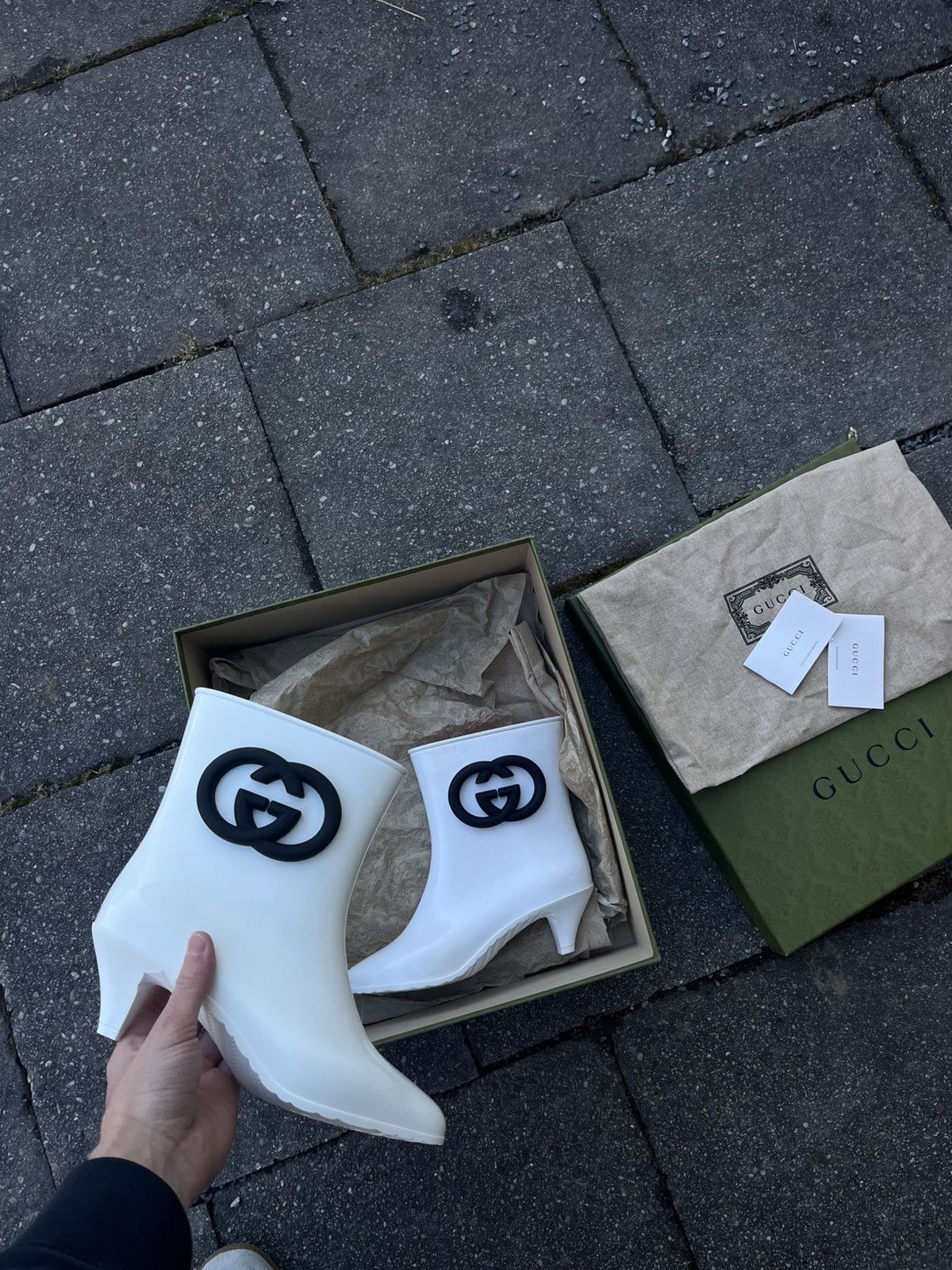 Gucci Gucci Boots Rare Crypto Y2K Opium Rap Swag Size US 5.5 / IT 35.5 - 3 Thumbnail