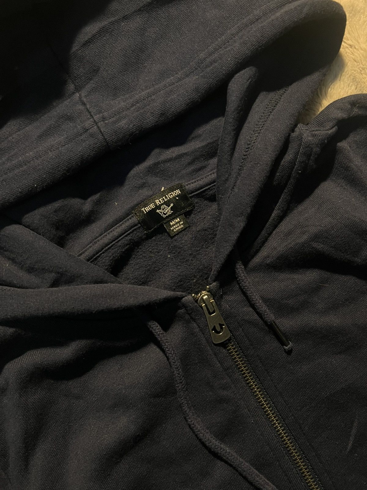 True Religion Vtg Dark blue true religion zip-up hoodie Size M / US 6-8 / IT 42-44 - 3 Thumbnail