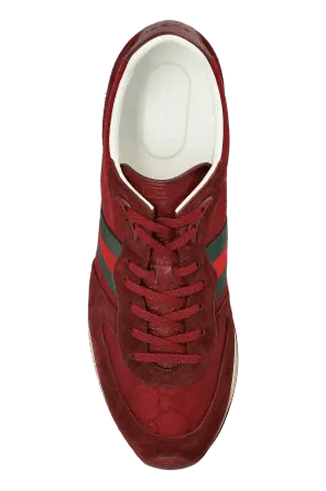 Gucci o1loc1c0326 832461 Men's Gucci Re-Motion Sneakers Burgundy Size US 14 / EU 47 - 2 Thumbnail