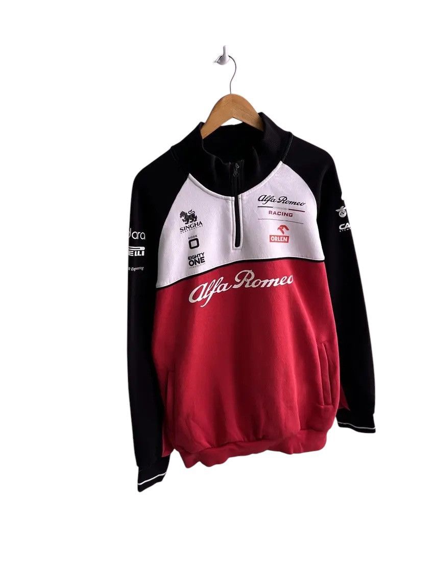 Vintage Vintage Alpha Romeo Orlen Racing Team 1/4 Zip Sweatshirt Size US XL / EU 56 / 4 - 2 Thumbnail