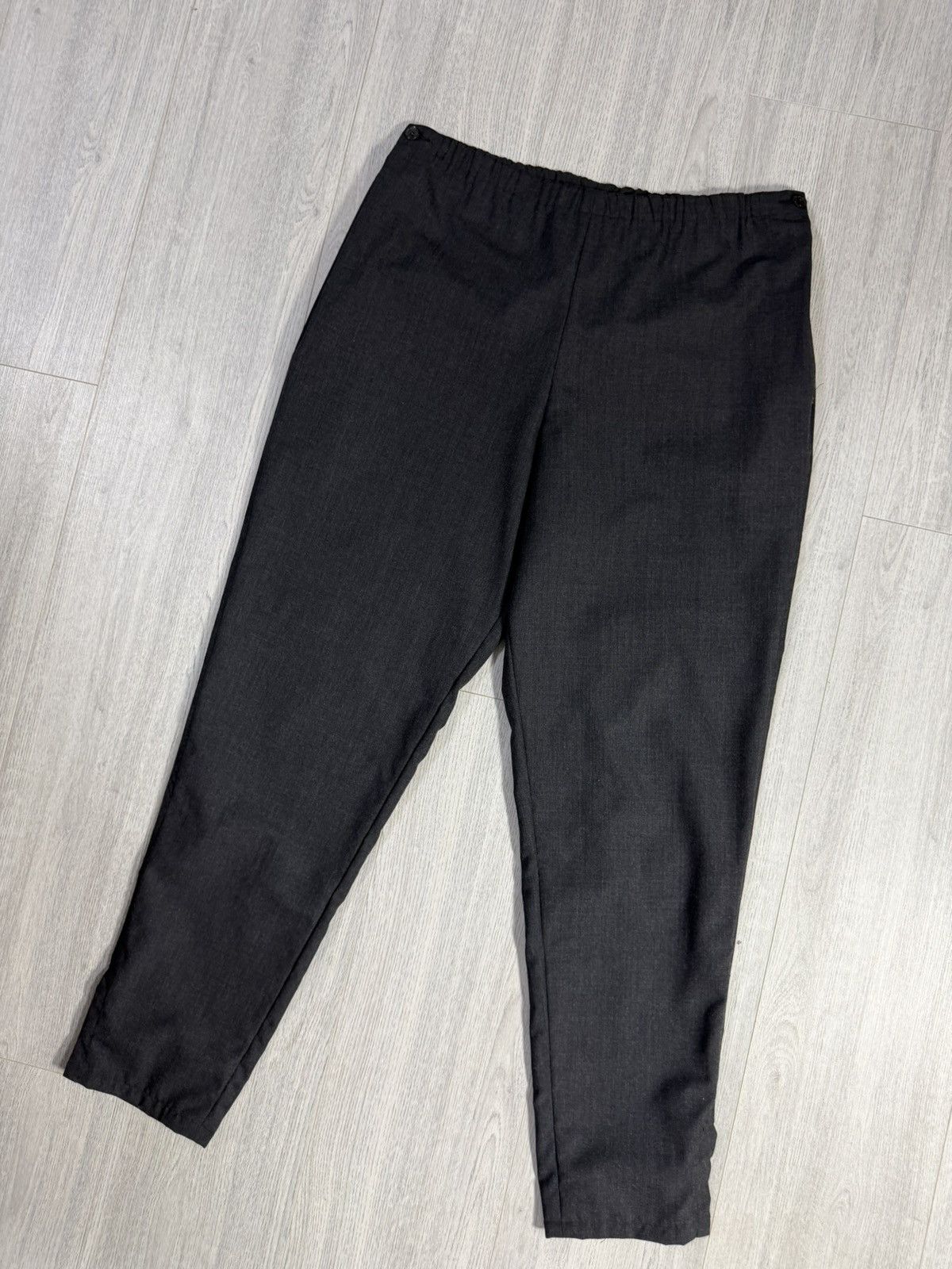 Yohji Yamamoto Yohji Yamamoto Black Wool Pants Made in France Size S Size US 33 - 3 Thumbnail
