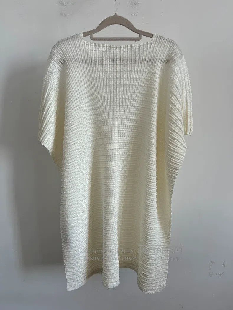 Issey Miyake Issey Miyake White Short Sleeve Size L / US 10 / IT 46 - 2 Thumbnail
