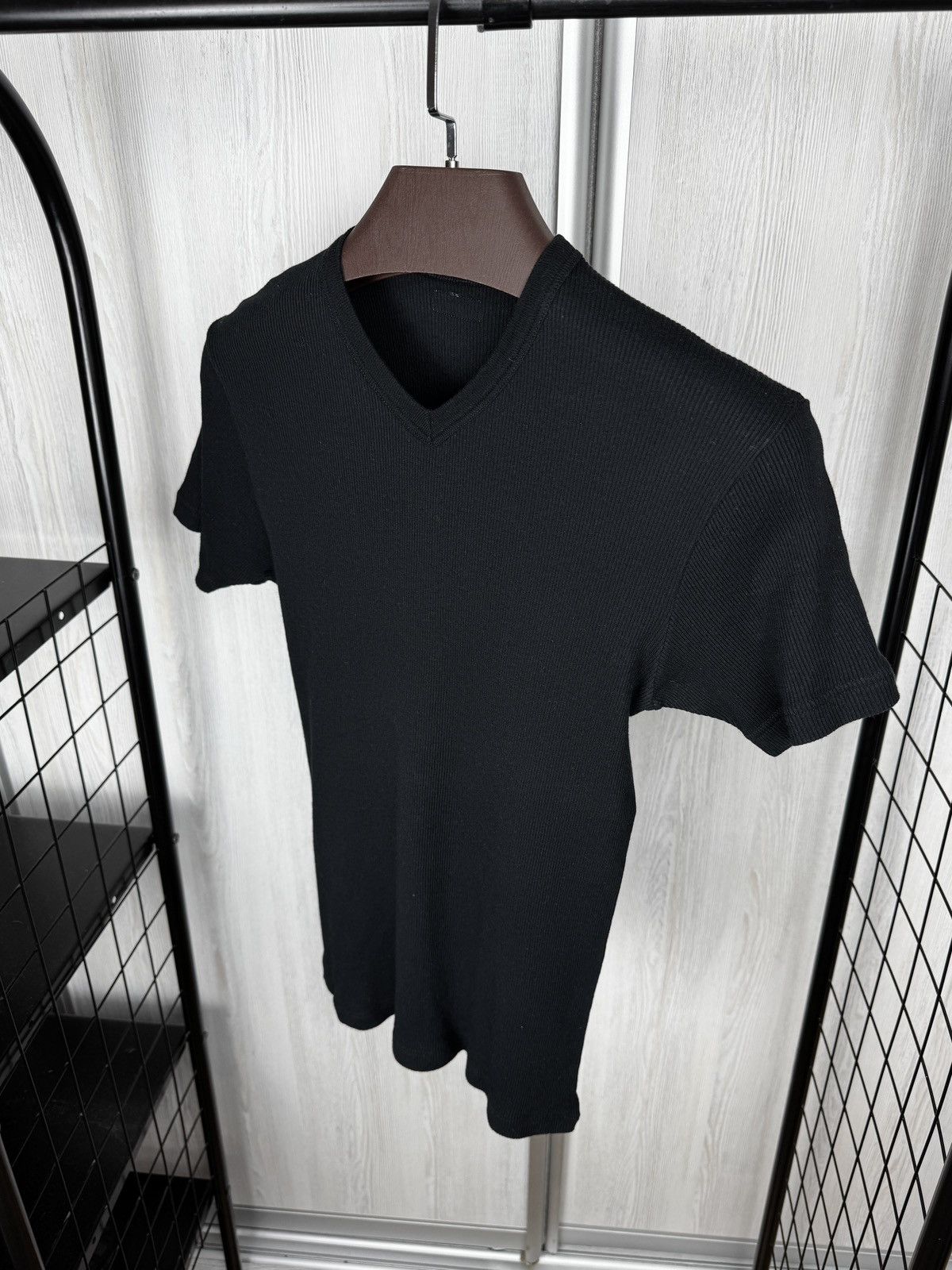 Dolce & Gabbana Dolce & Gabbana Intimo black ribbed stretched unisex t-shirt Size L / US 10 / IT 46 - 5 Thumbnail