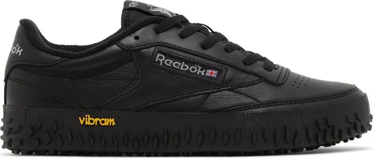 Reebok Reebok x Vibram Club C Black Leather Sneakers Size US 10.5 / EU 43-44 - 2 Thumbnail