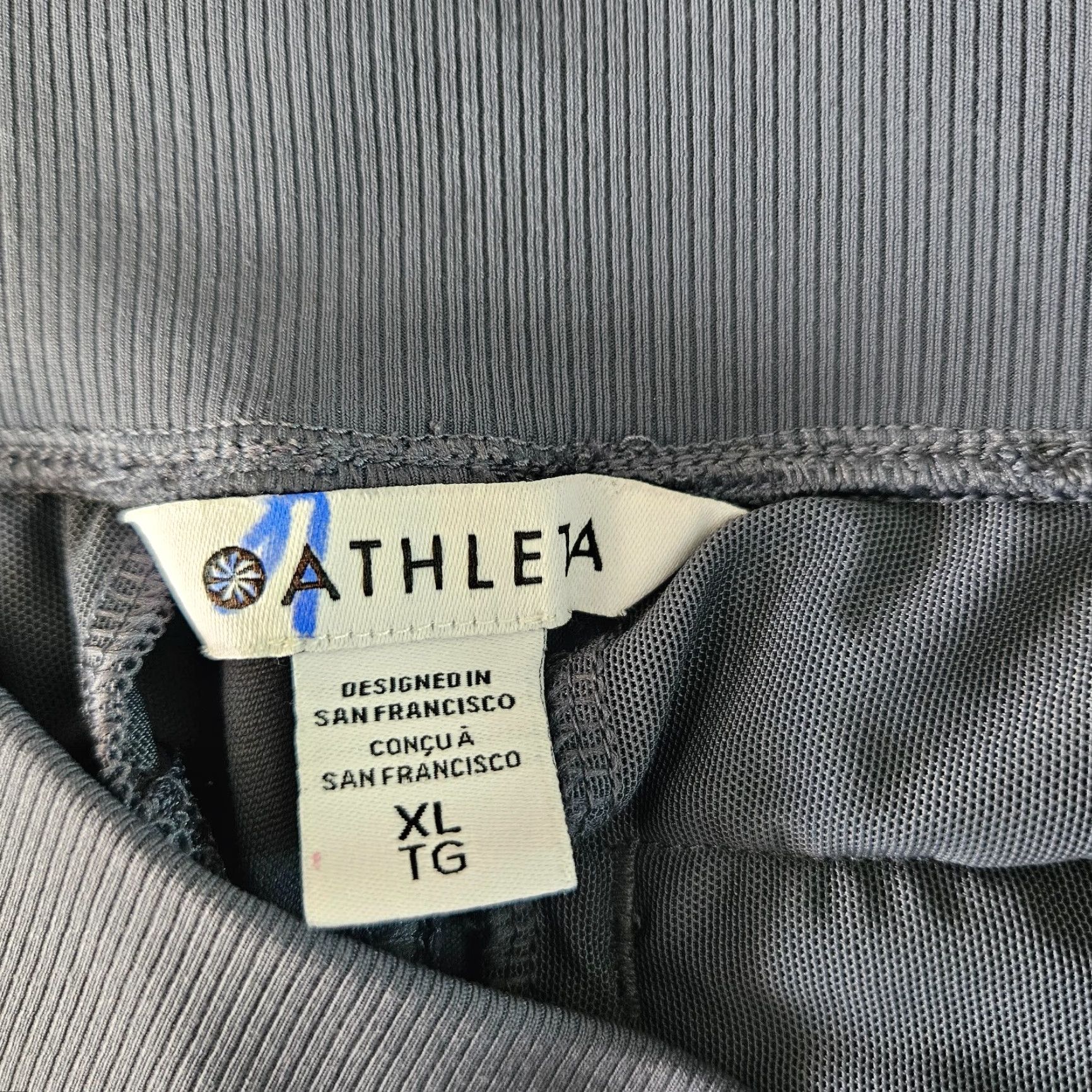 Athleta Athleta Womens Venice High Rise Track Stripe Wide Leg Pant XL Blue Size 40" / US 18 - 7 Thumbnail