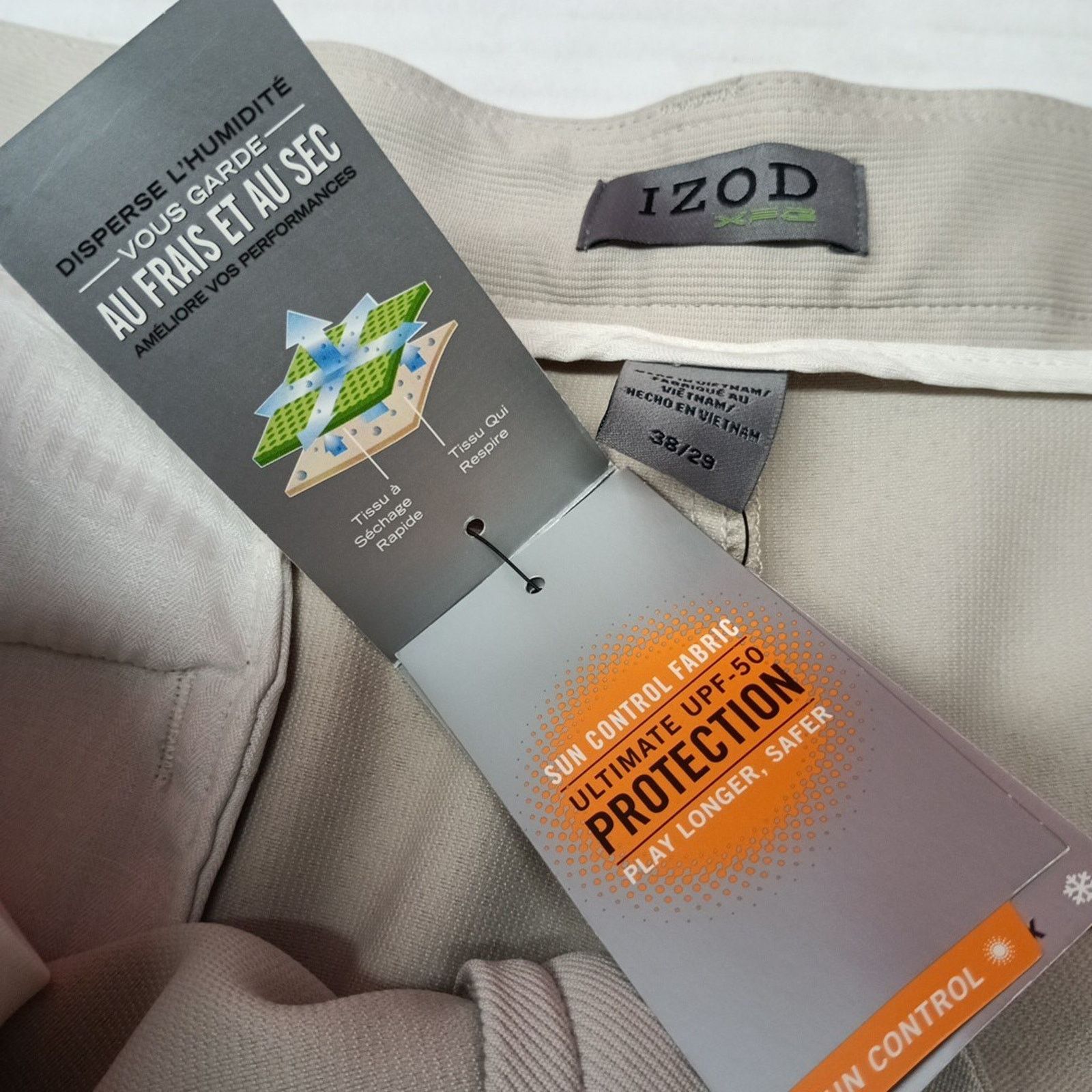 Izod Izod XFG Golf Pants Men's Size 38x29 Gray X-Treme UPF-50 Size US 38 / EU 54 - 5 Thumbnail