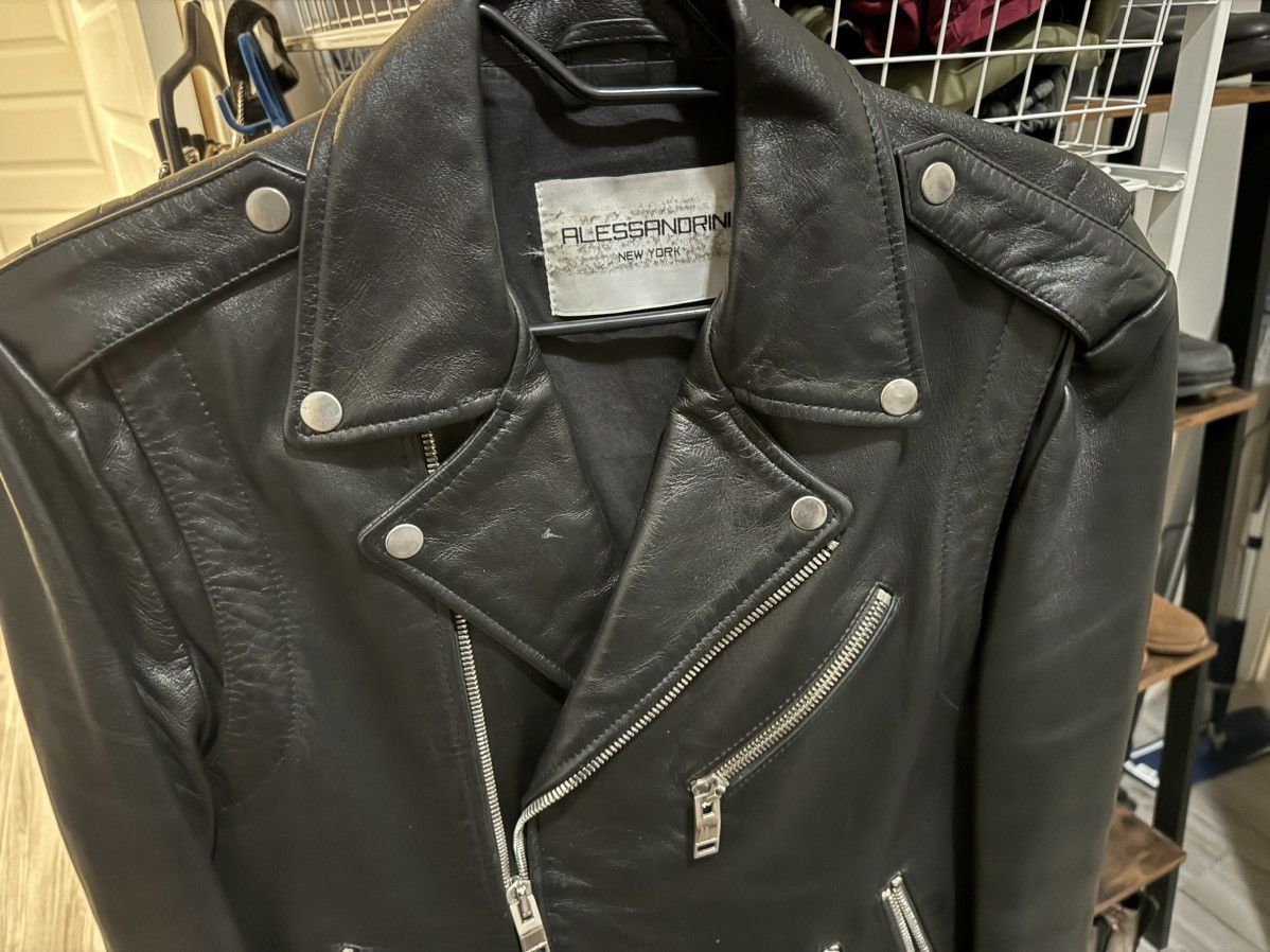 Alessandrini New York Leather Jacket M Retail $1k Size US M / EU 48-50 / 2 - 8 Thumbnail