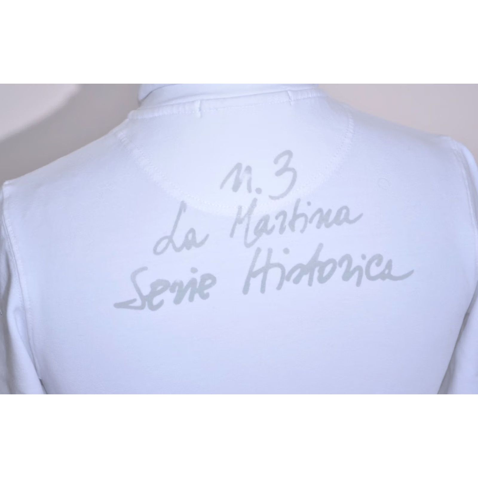 La Martina La Martina Womens White Full Zip Sweatshirt Jacket Embroidered Logo High Neck M Size M / US 6-8 / IT 42-44 - 7 Thumbnail