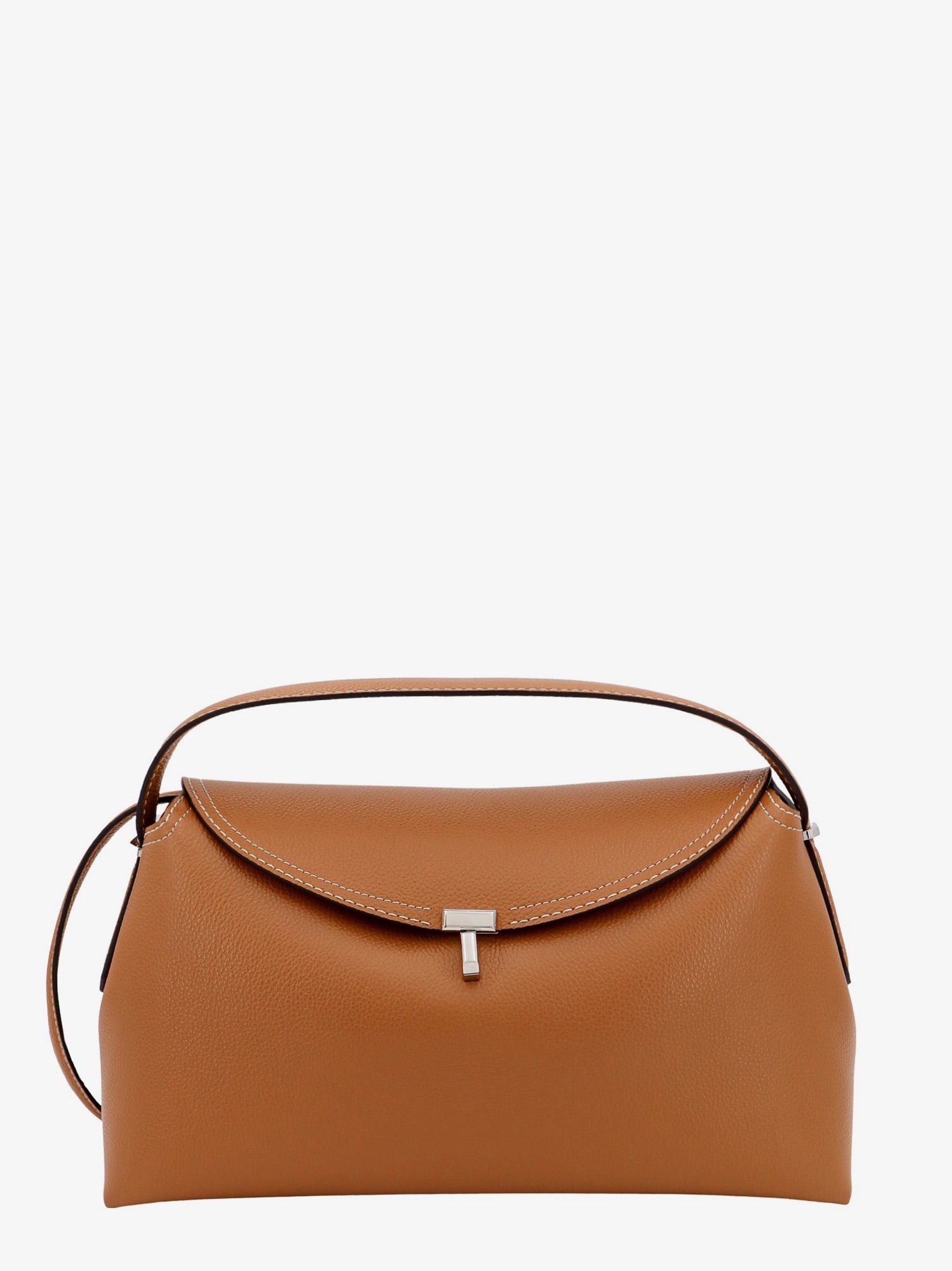 T-Lock Hammered Leather Handbag, Women's