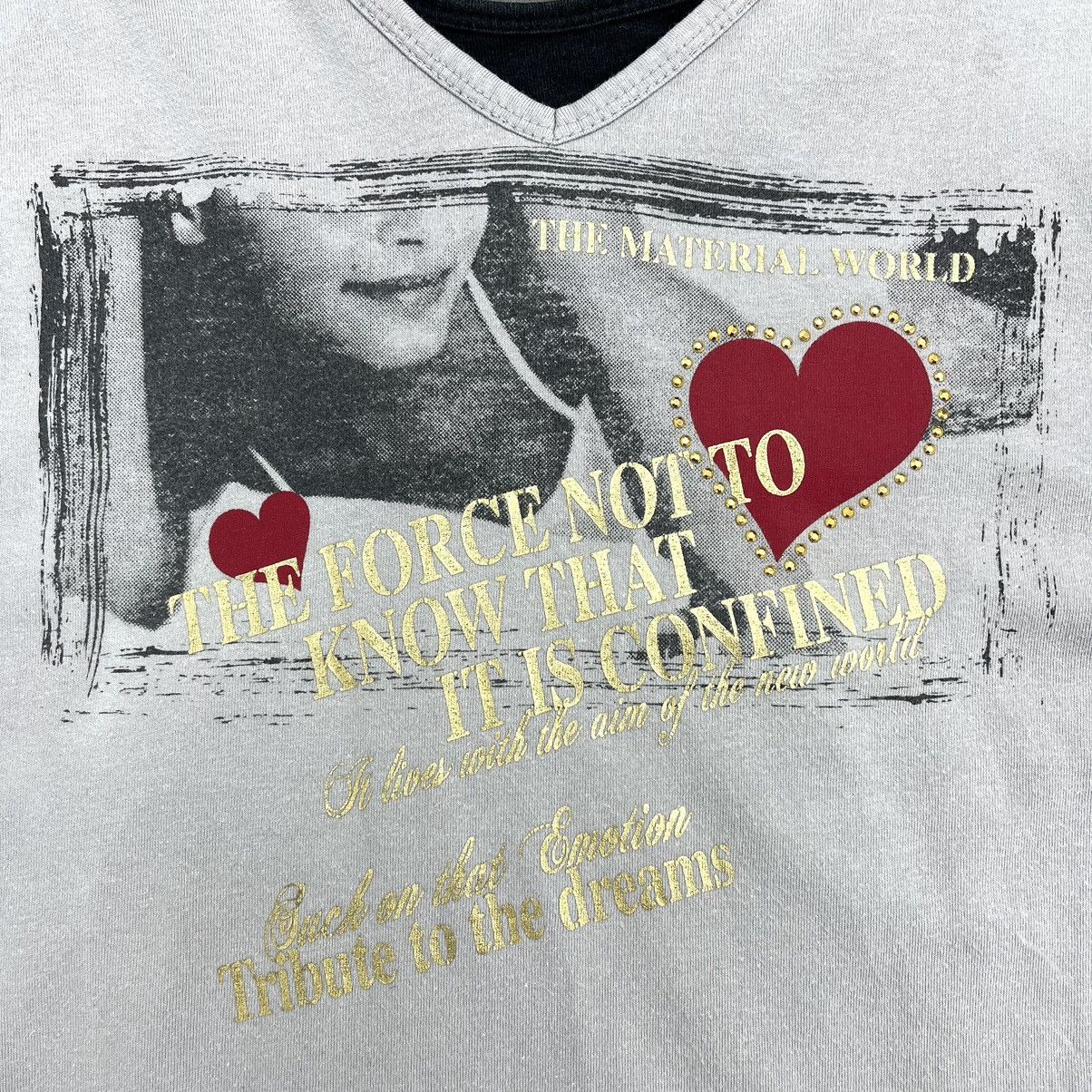 If Six Was Nine × Japanese Brand × Le Grande Bleu (L.G.B.) Doublefocus Double Layer Poem Gothic Grunge Skull Punk LS Size US L / EU 52-54 / 3 - 4 Thumbnail