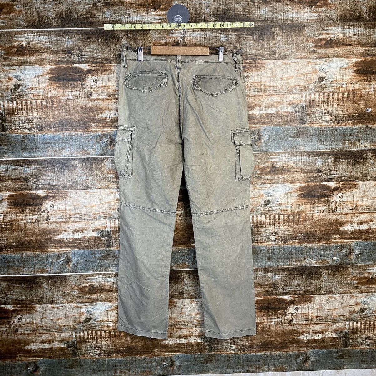 Japanese Brand DL Back Number Beige Cargo Multipocket Pants #C1274 Size US 32 / EU 48 - 15 Thumbnail