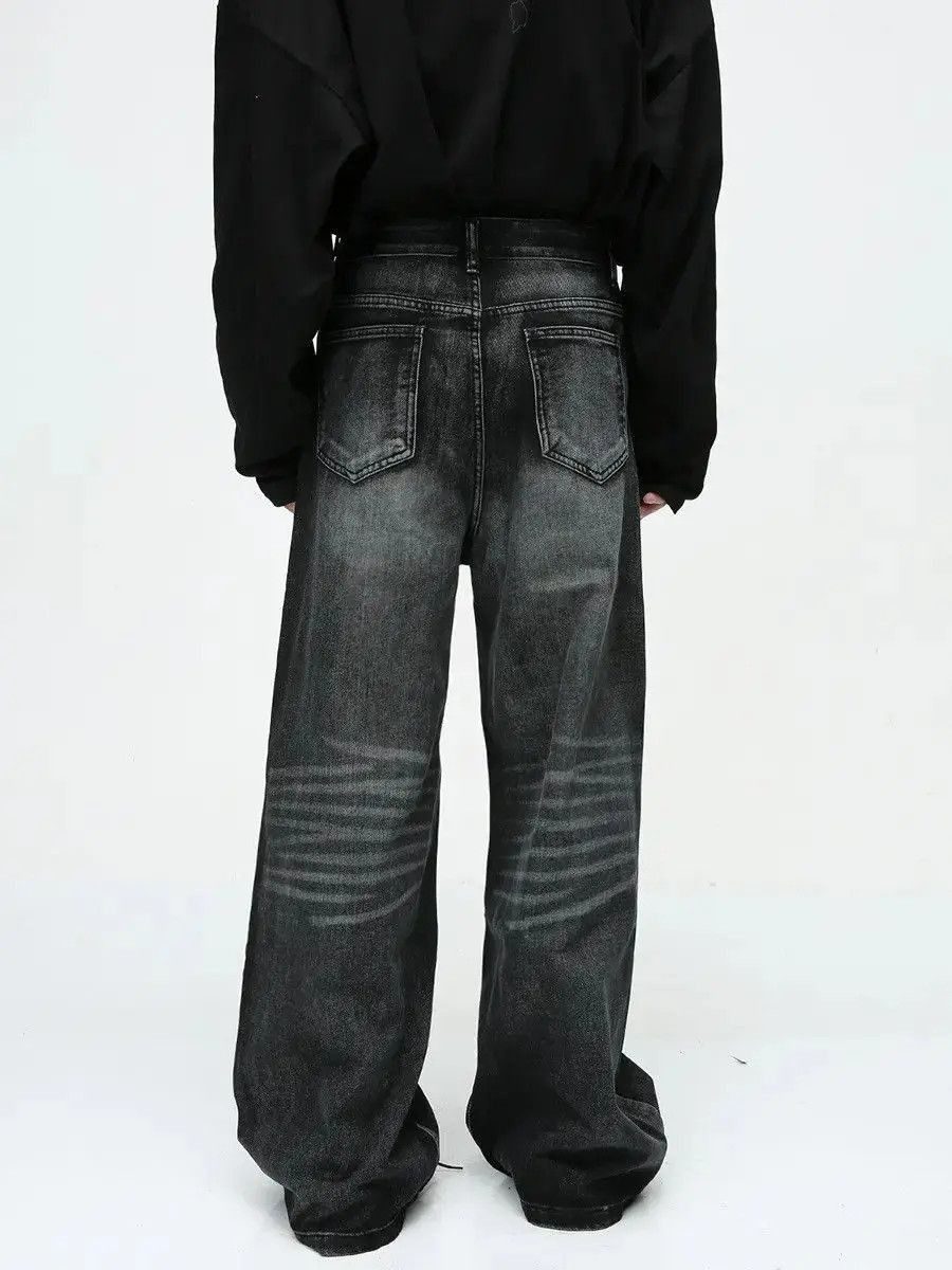 Japanese Brand Retro straight high street loose jeans Size US 32 / EU 48 - 2 Thumbnail