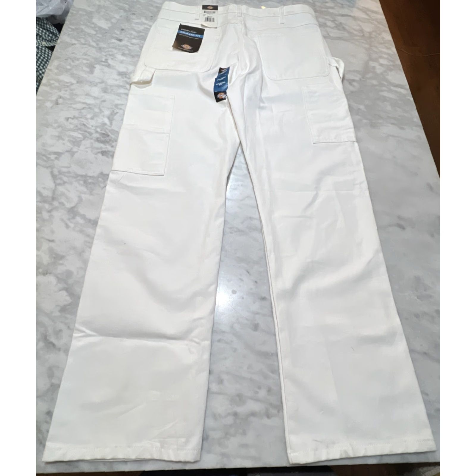 Dickies Dickies Utility Pant Relaxed Fit Men 38x34 White Pockets & Loops Cargo NWT Size US 38 / EU 54 - 3 Thumbnail