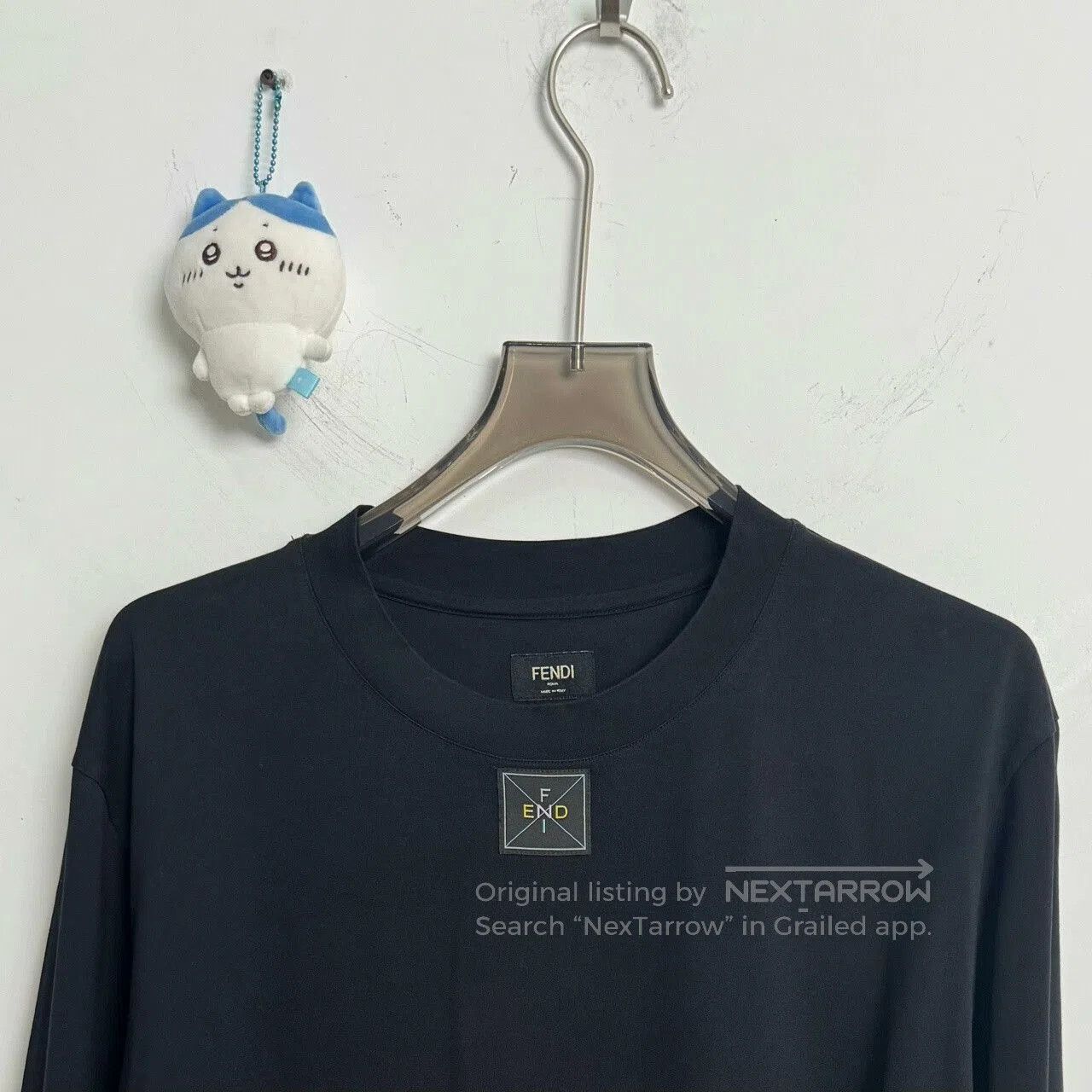 Fendi Fendi Black Long Sleeve Top with Logo. Size US L / EU 52-54 / 3 - 3 Thumbnail