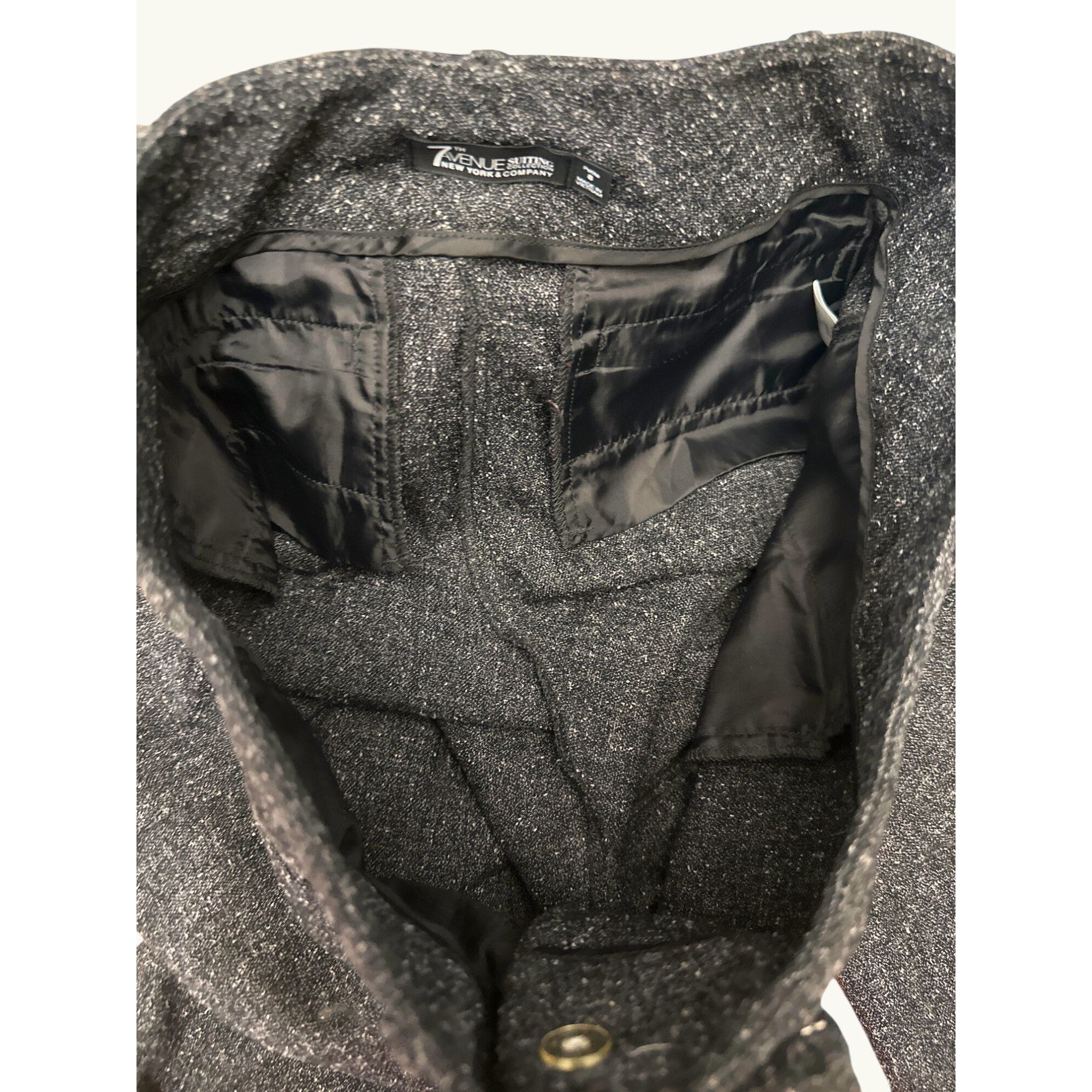 Other 7th Avenue Suiting Collection 8P Dark Gray Tweed Pants Tailo Size 32" / US 10 / IT 46 - 11 Thumbnail