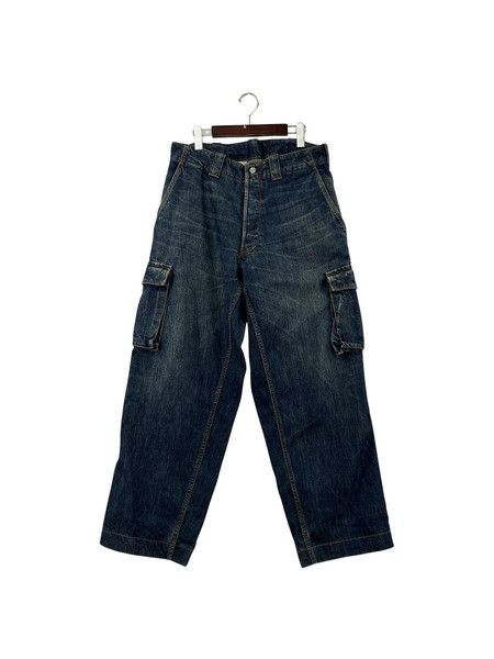 Yohji Yamamoto Yohji Yamamoto POUR HOMME 14AW Denim Cargo Pants Size US 33 - 1 Thumbnail
