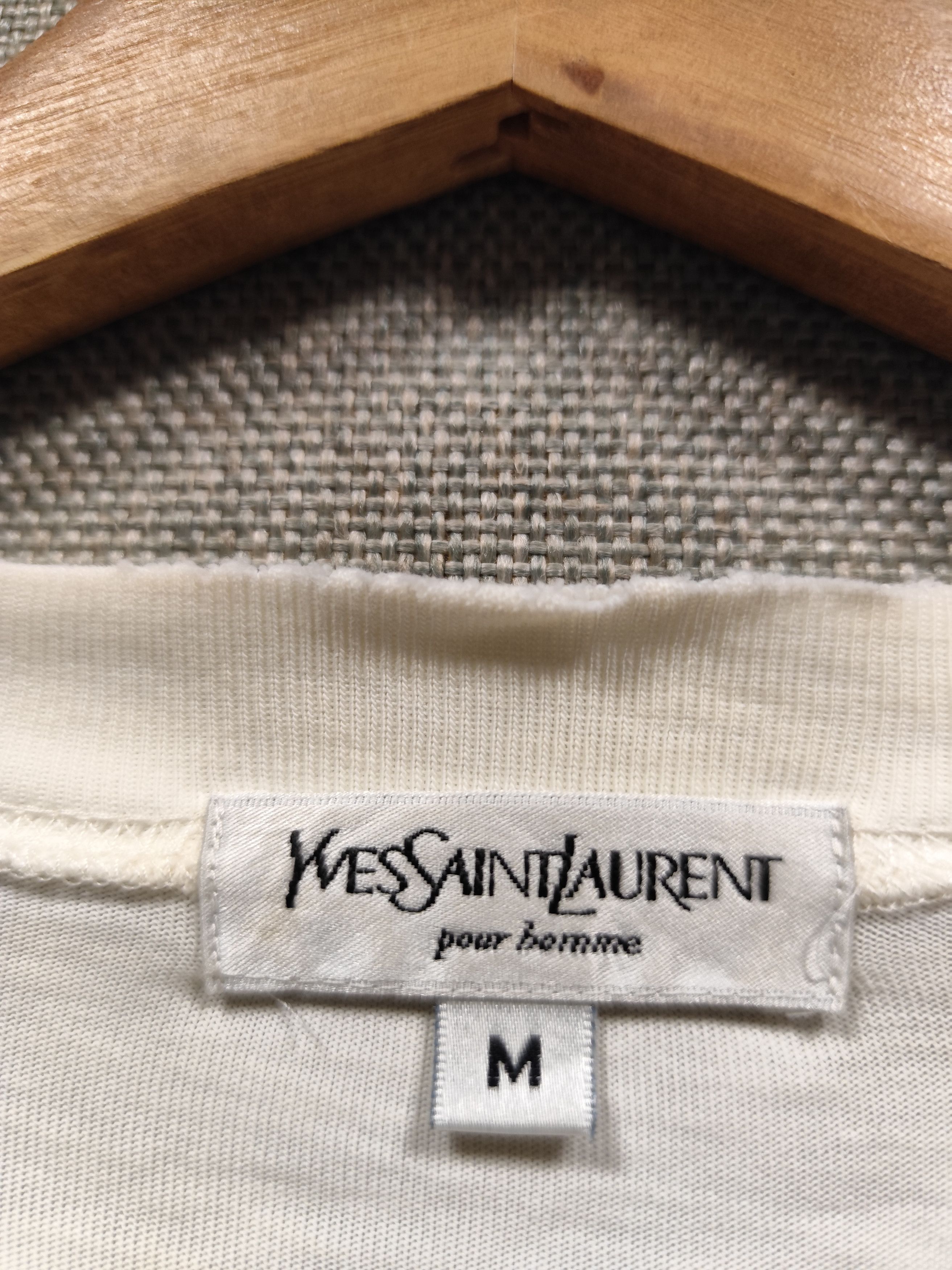 Yves Saint Laurent Vintage t shirt ysl logo embroidered Size US M / EU 48-50 / 2 - 5 Thumbnail